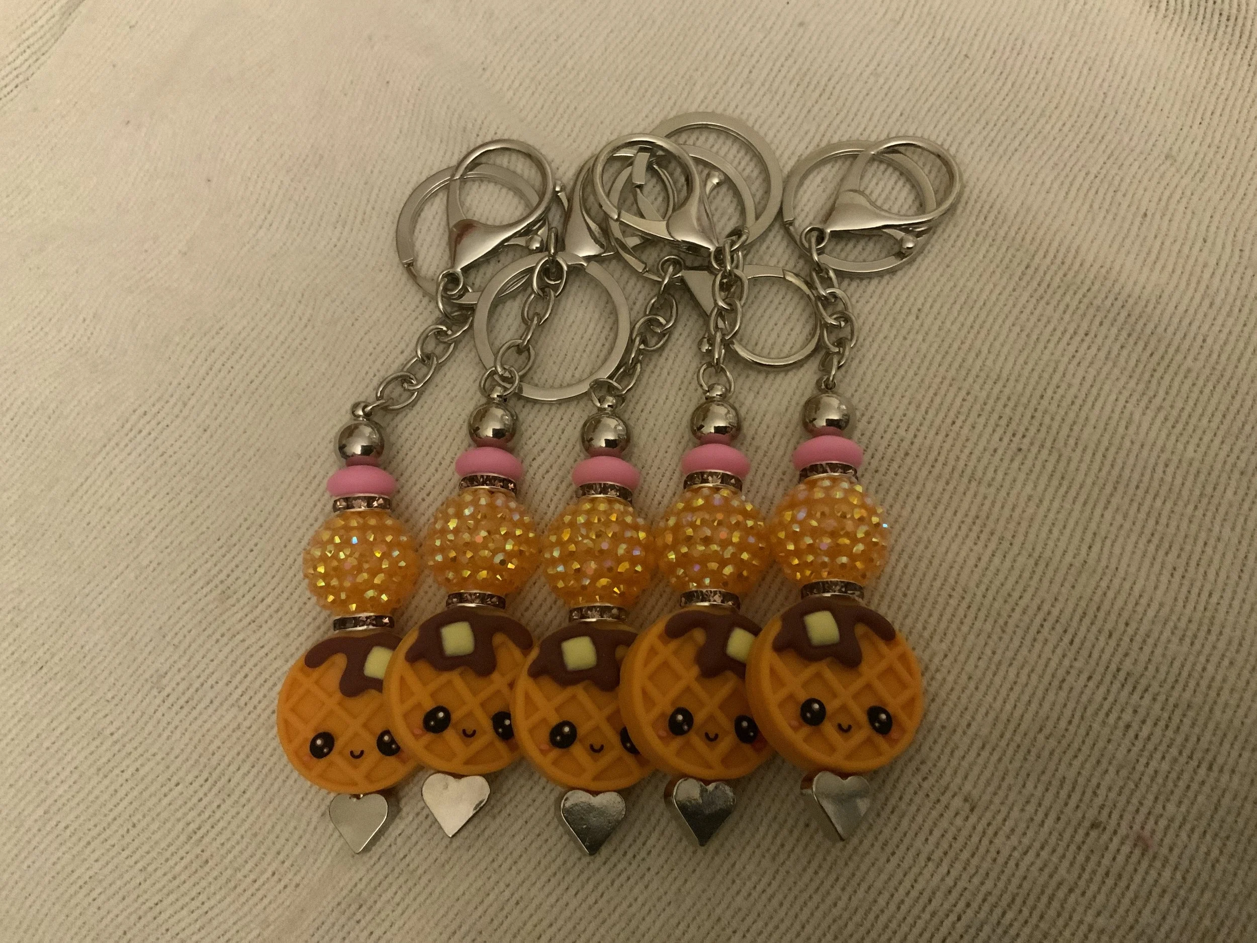 Waffle Keychain
