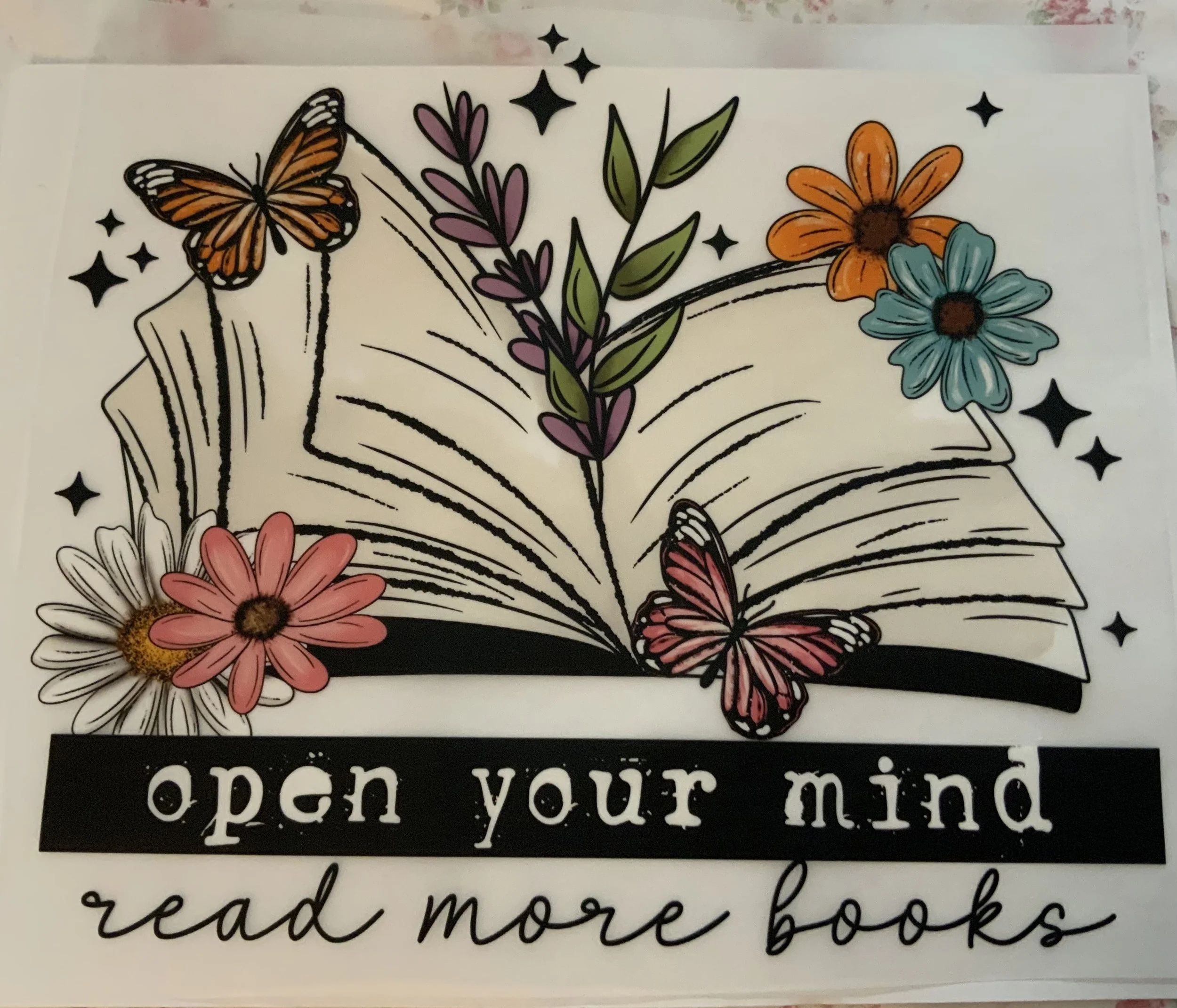 Open your mind read more books shirt transfer
