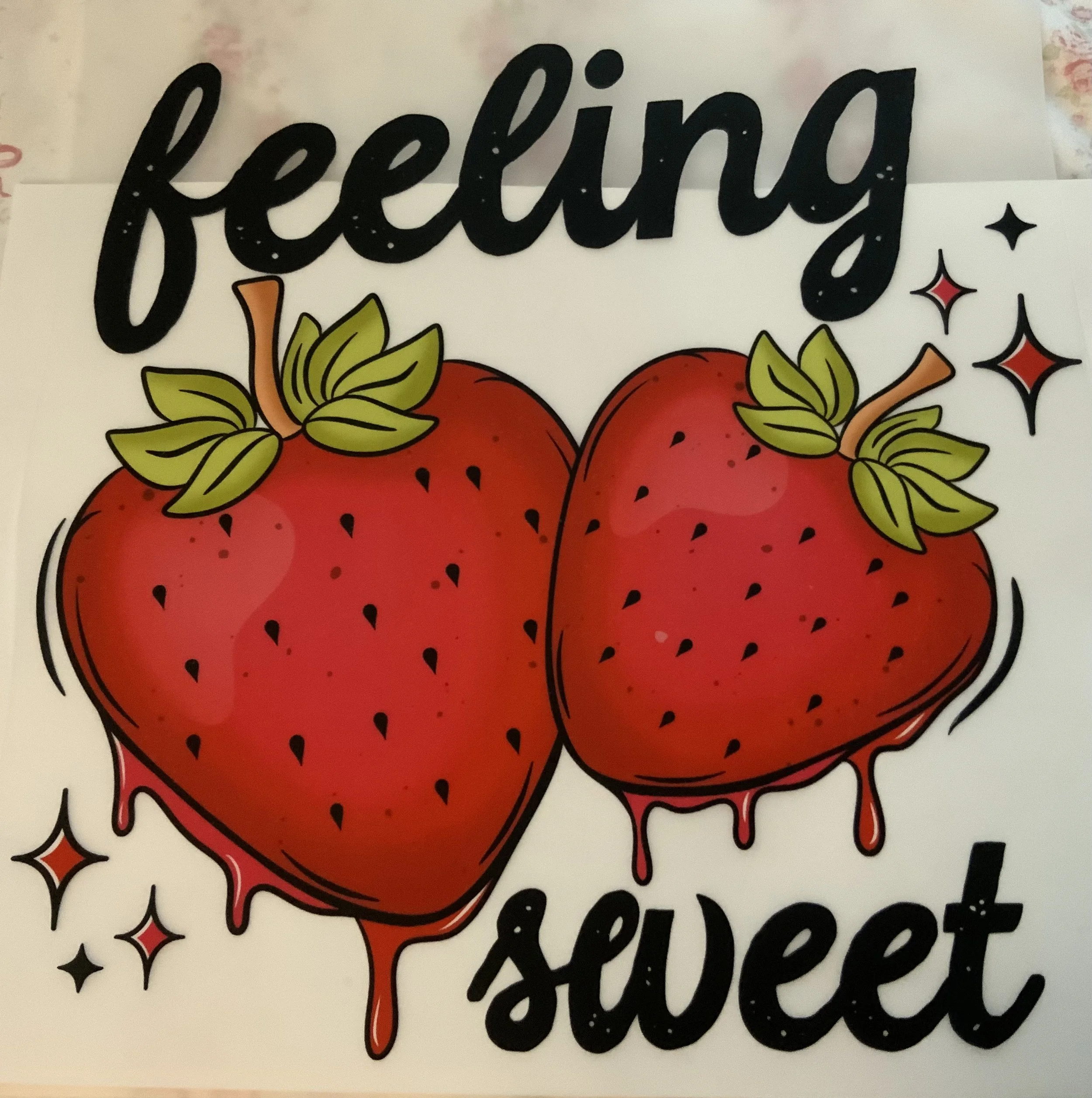 feeling sweet shirt transfer