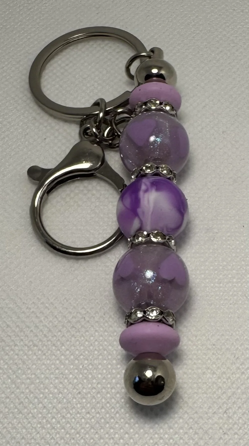 Purple Heart Keychain