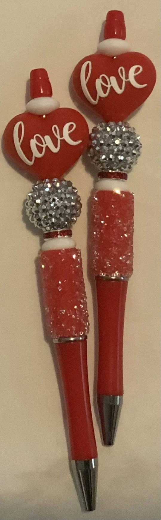 Love Red 3D Heart Pen