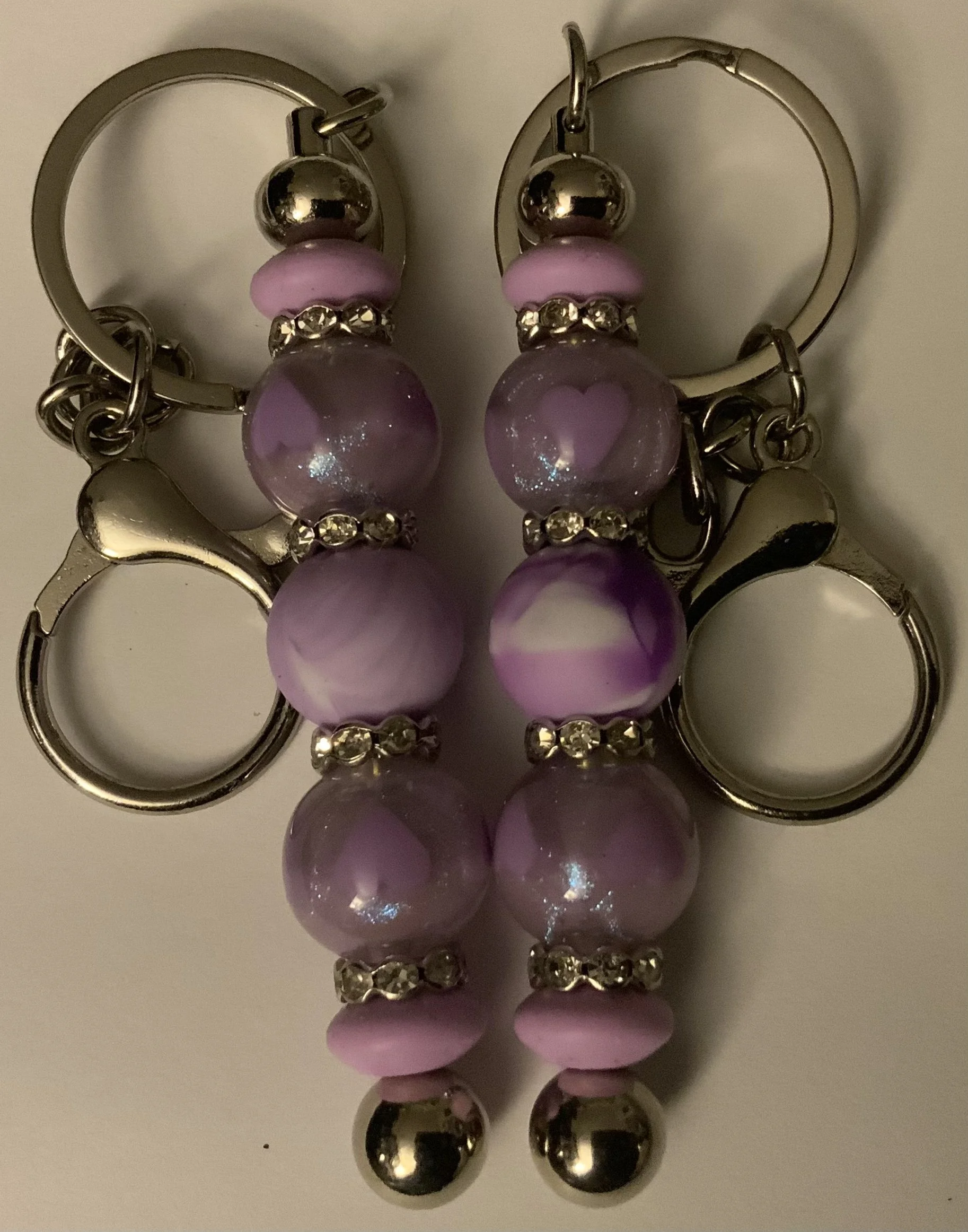 Purple Heart Keychain