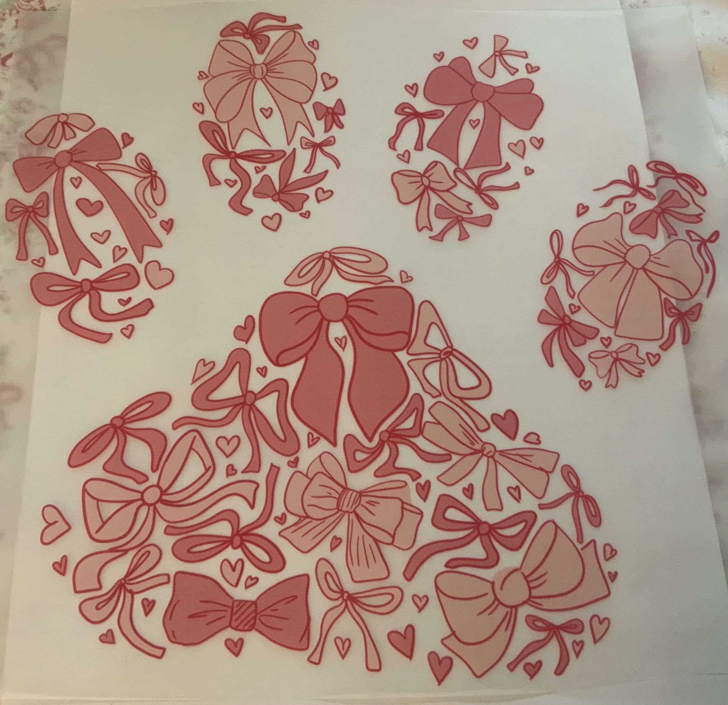 Pink Paw Print shirt transfer