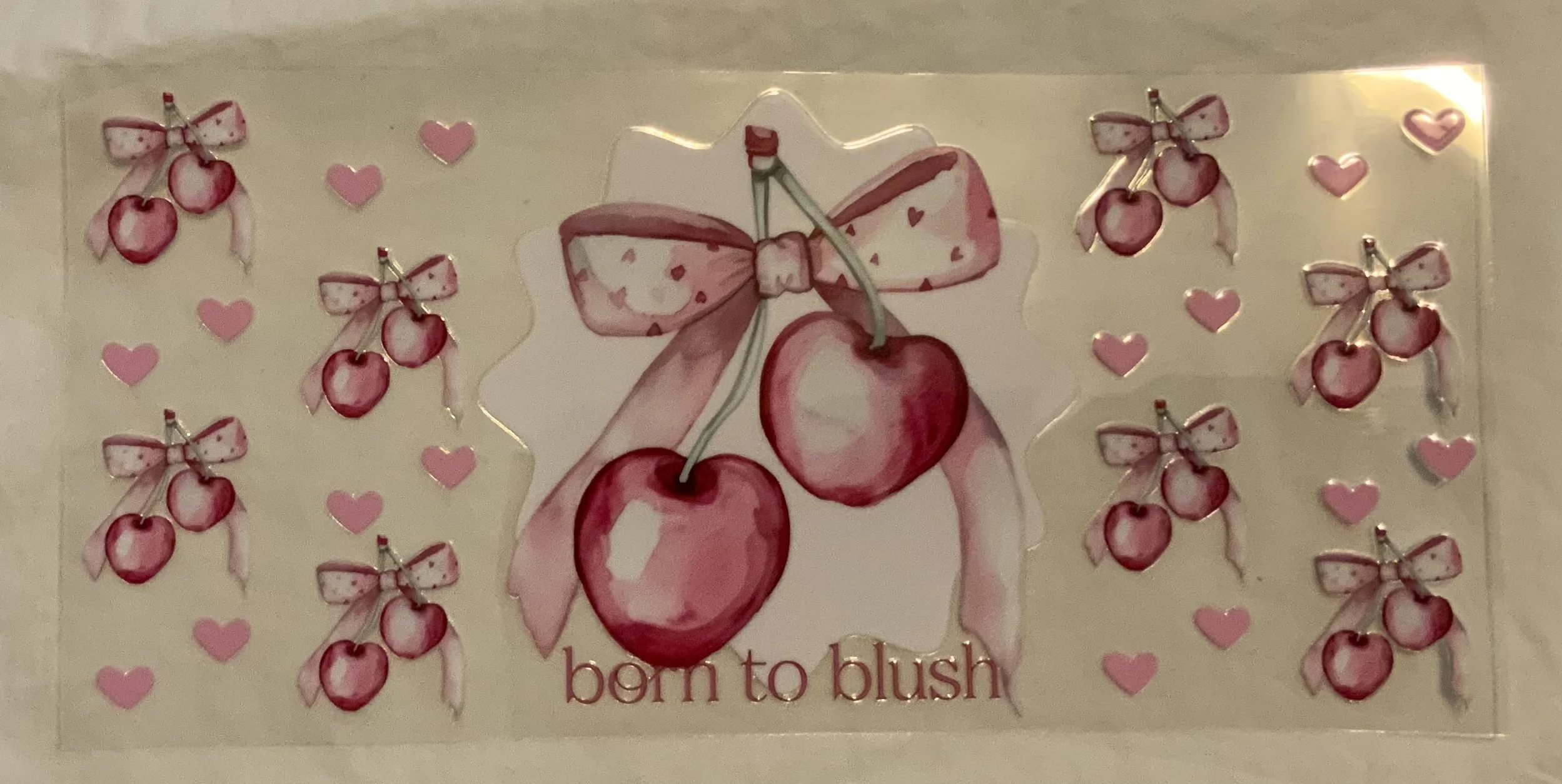 Born to Blush 16oz cup wrap