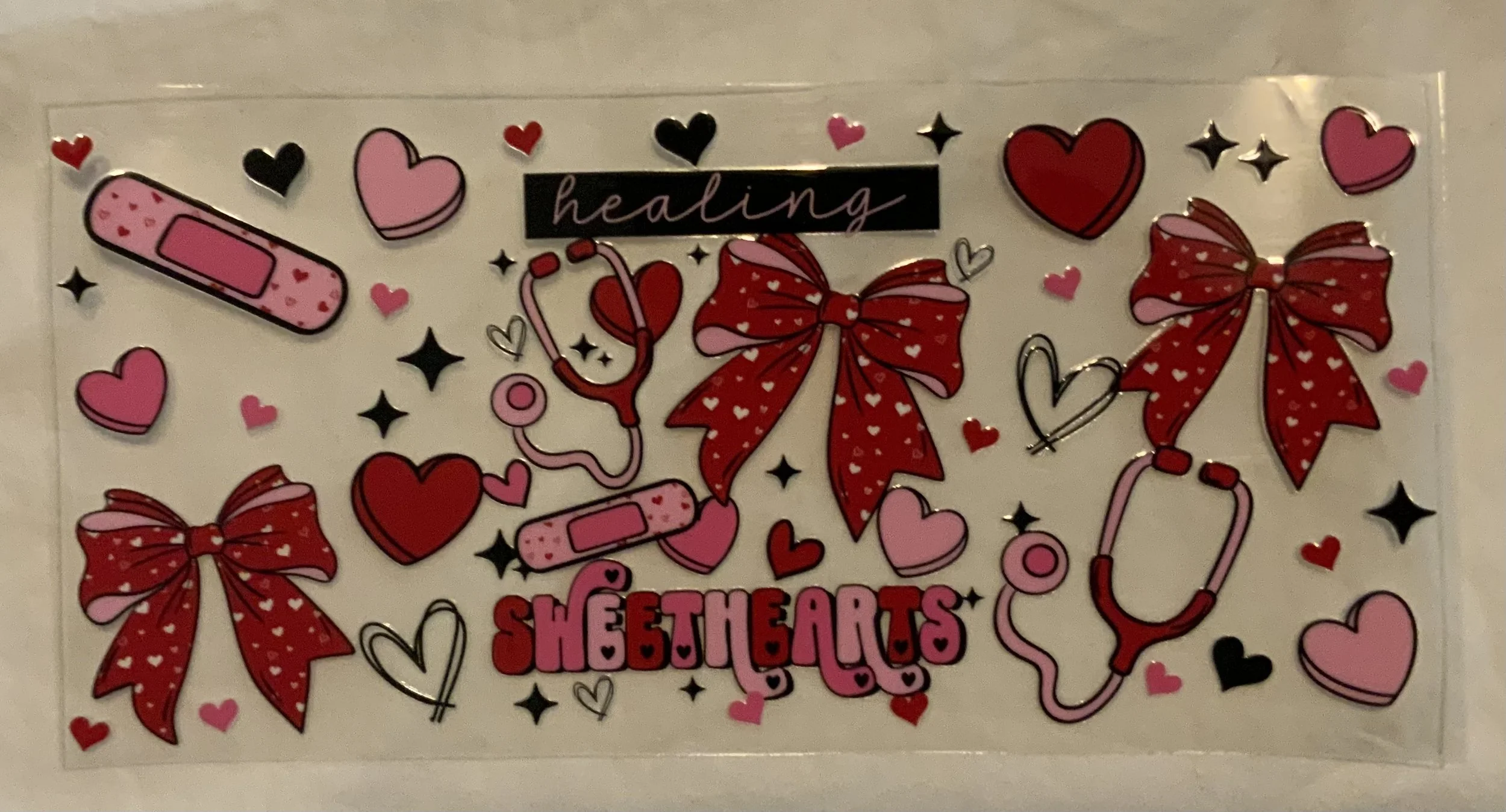 Healing Sweethearts 16oz cup wrap