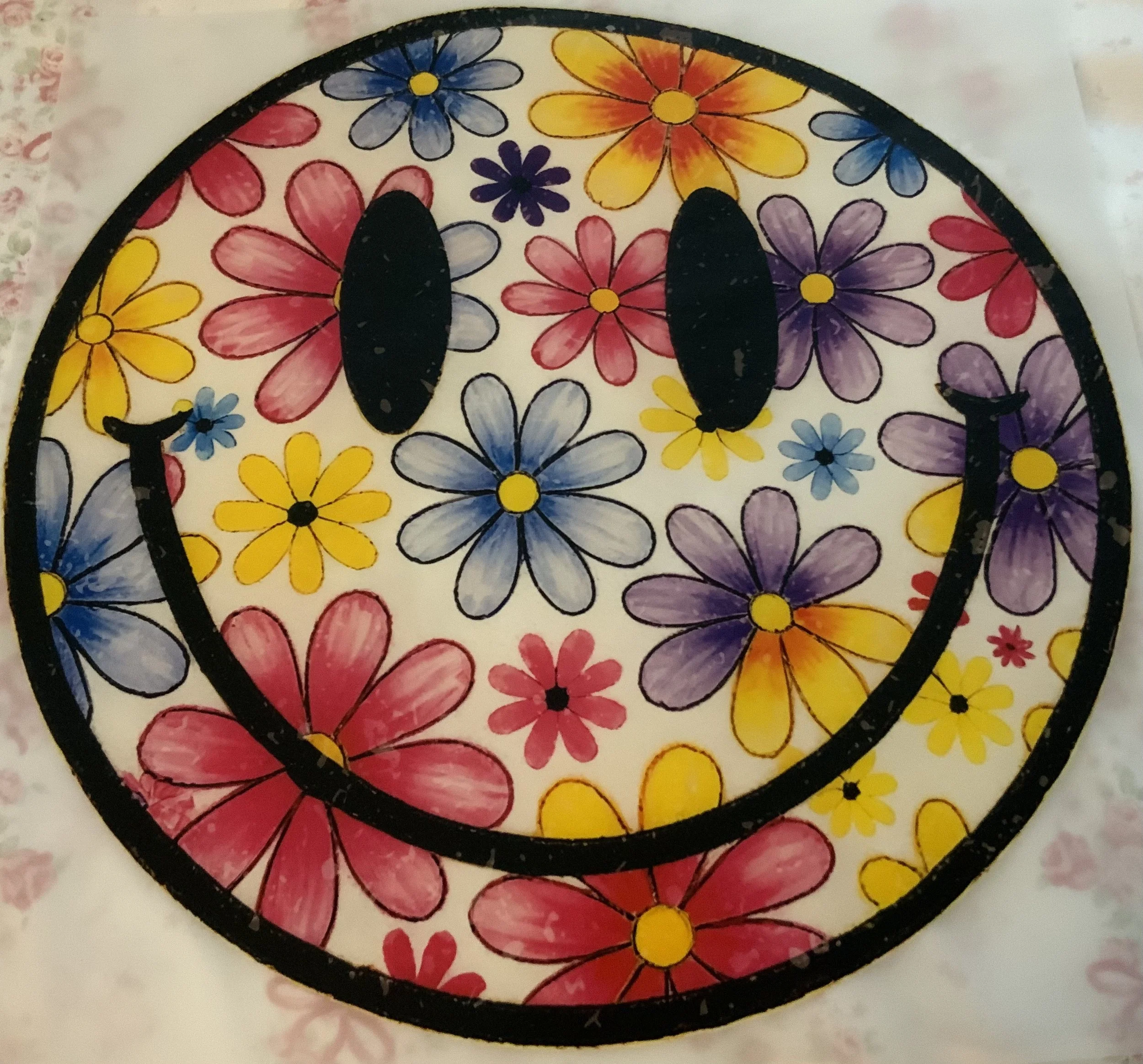 Daisy Smiley Face shirt transfer