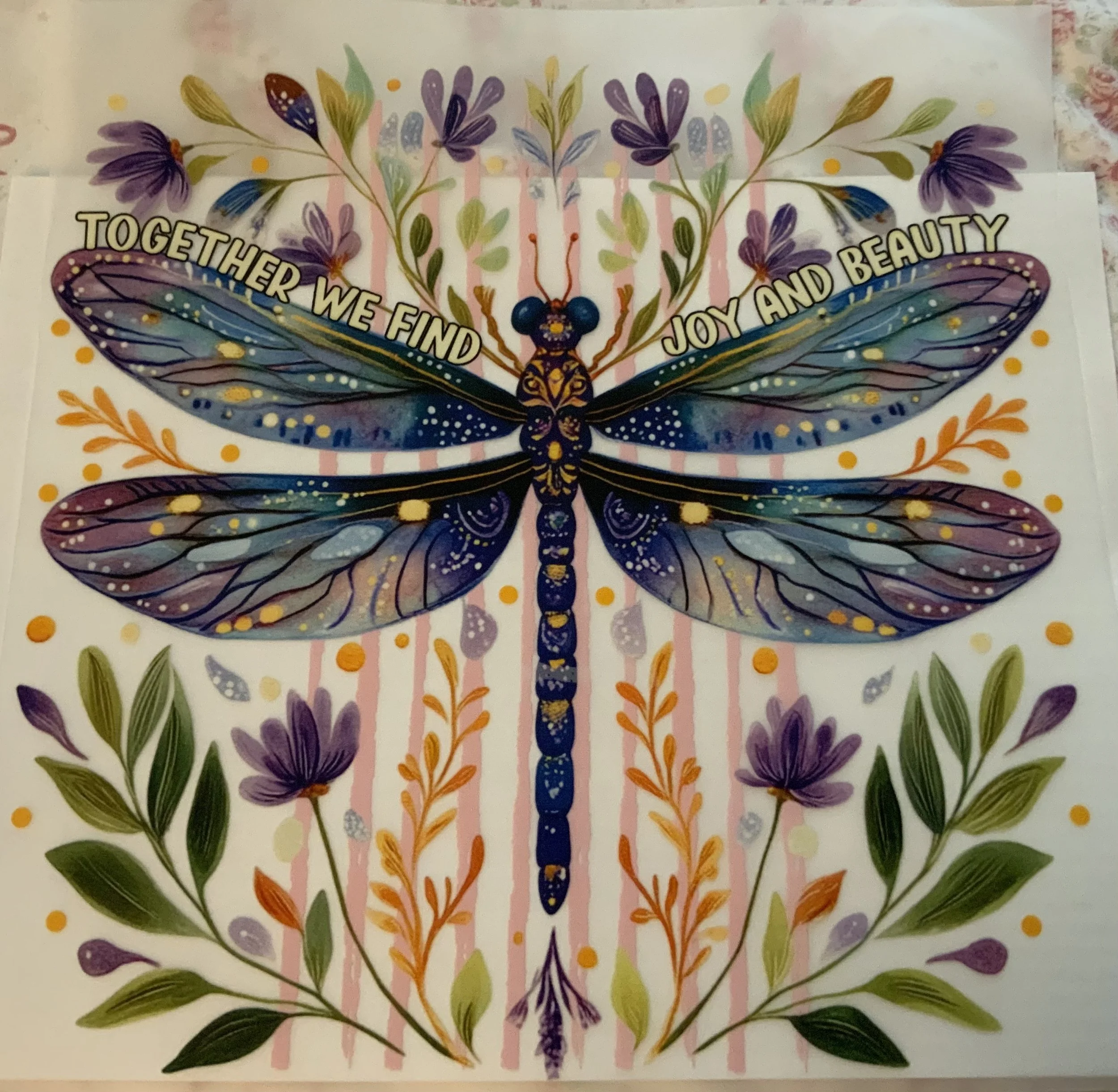 DragonFly shirt transfer