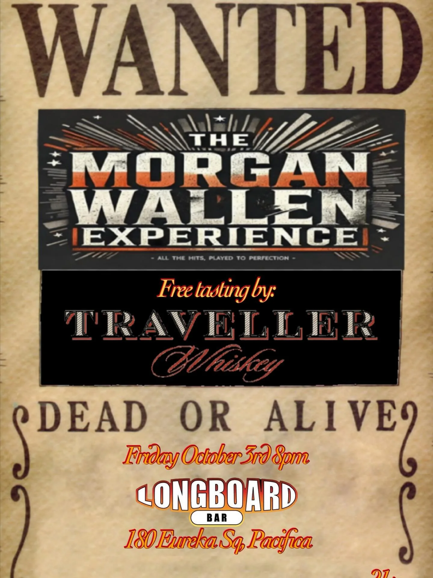 #pacifica #countrymusic #longboardbar tickets on sale in evenbrite