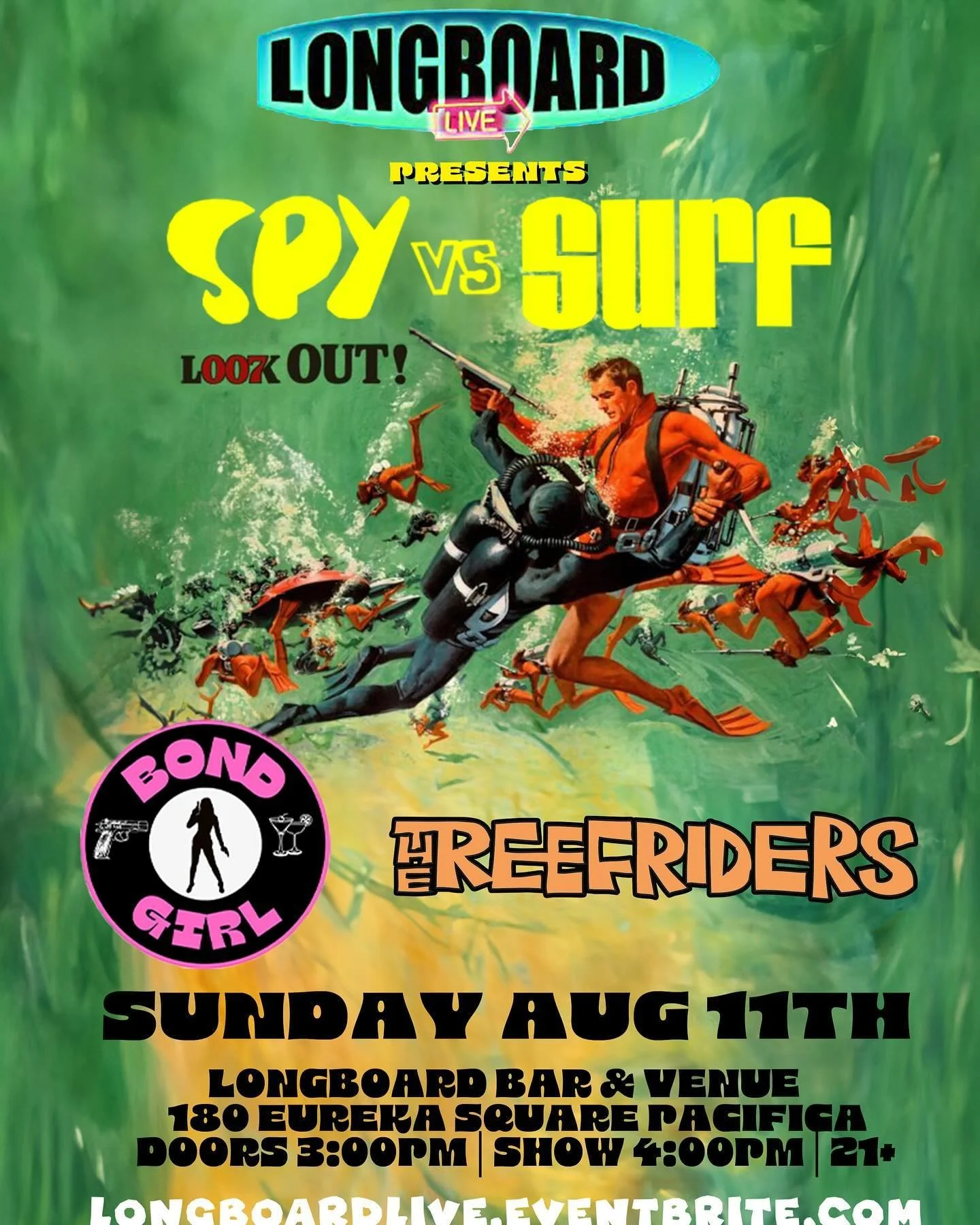 Sunday Aug 11  Soy vs Surf with Tbe Reefriders! 

4 pm