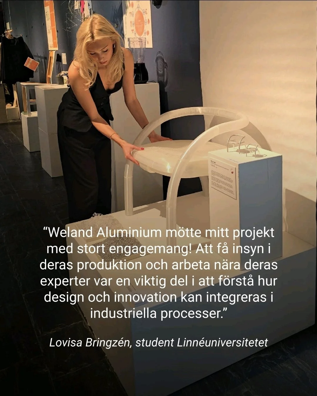 I sitt examensarbete har Lovisa Bringzén visat hur industriellt materialspill kan få en andra livscykel genom cirkulära principer.