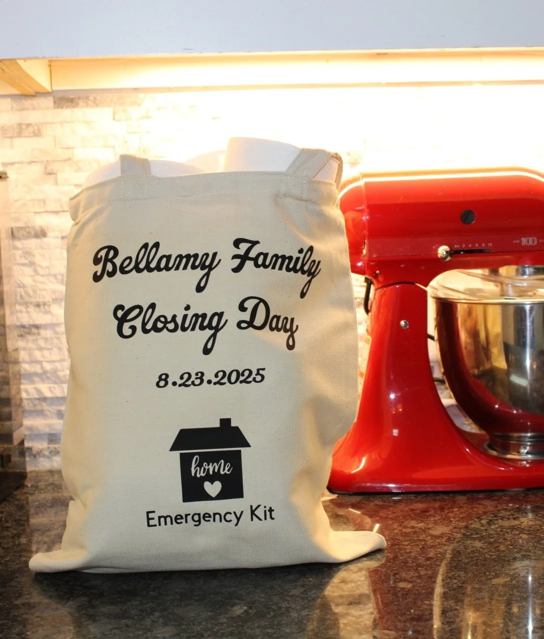 Canvas Closing Tote PRE FILLED