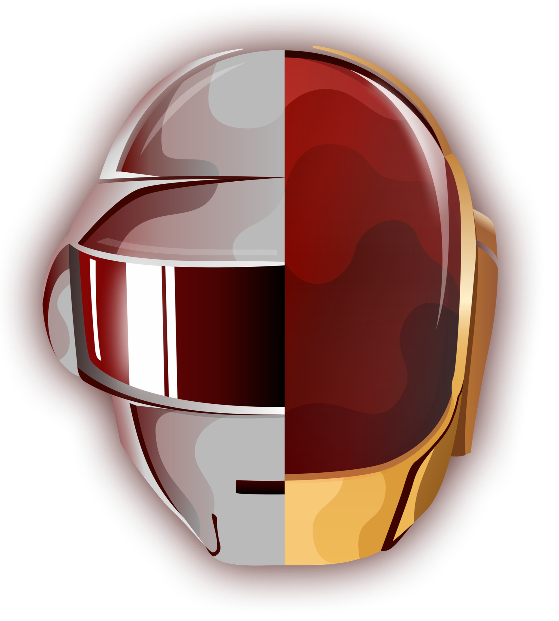 An artistic interpretation of Daft Punk's RAM Album Cover.