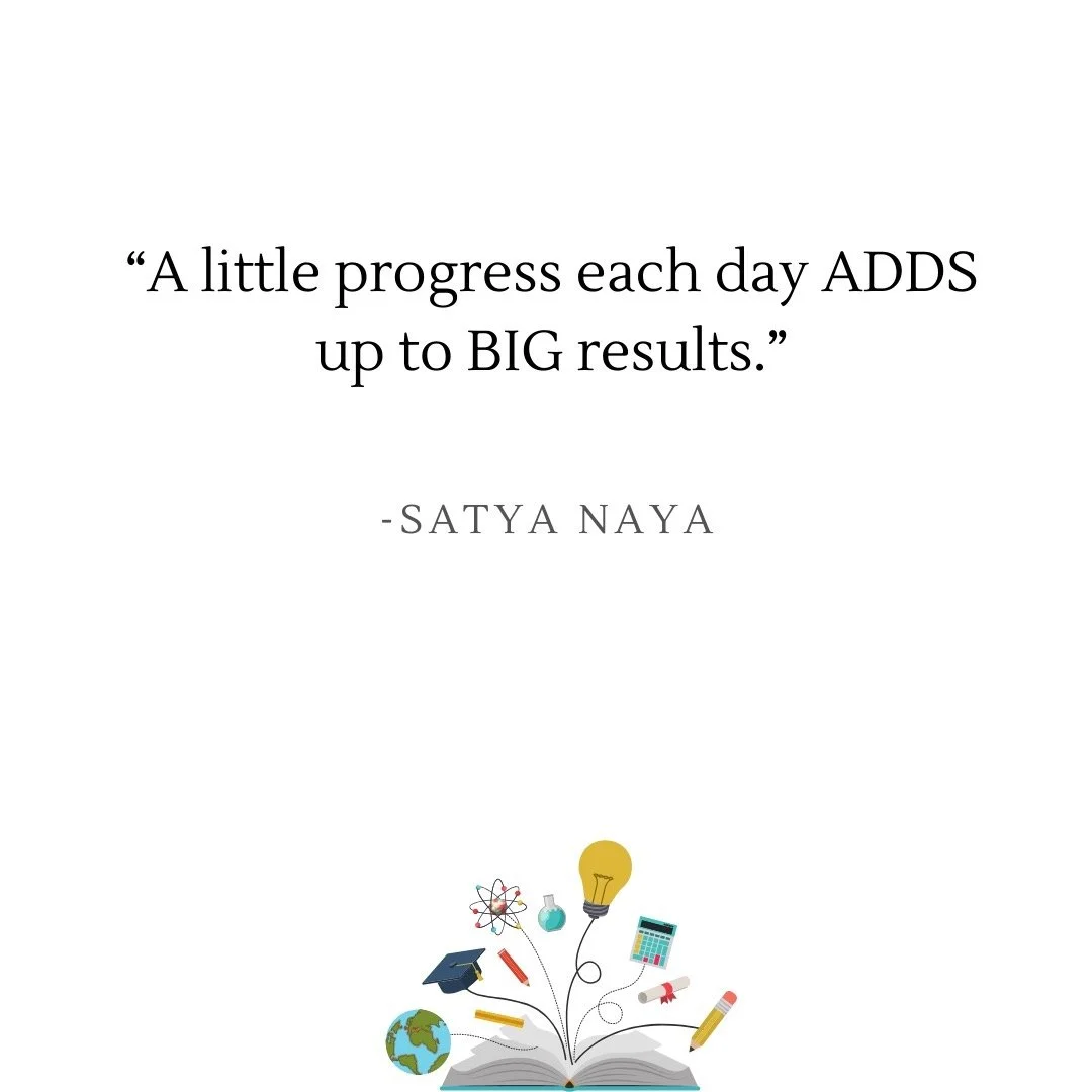 Consistent small efforts can lead to significant transformations over time. Whether it's in personal growth, learning, or recovery, steady progress builds momentum and FOSTERS lasting change! #education #tutoring #individualizedlearning #growth #lear