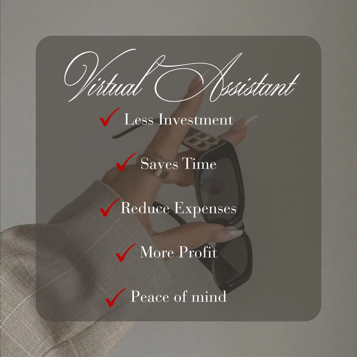 A VA isn&rsquo;t a luxury&hellip; it&rsquo;s a game changer.
More time. Less stress. Better flow.🥂