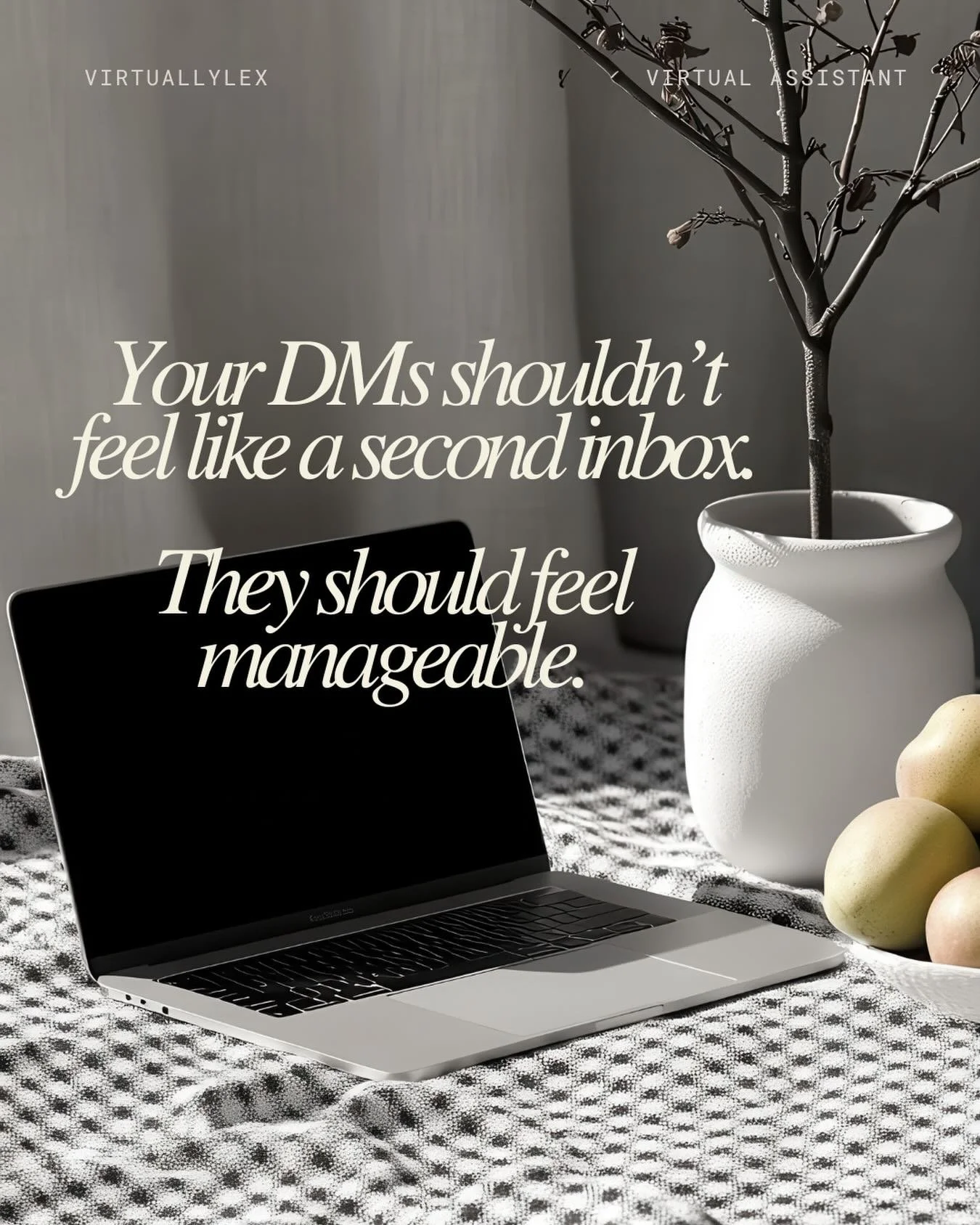 Your DMs shouldn&rsquo;t feel like a second inbox.

For influencers and small business owners, they&rsquo;re often where leads, collaborations, and loyal customers start.

I can help keep messages organized, responded to, and moving forward &mdash; s