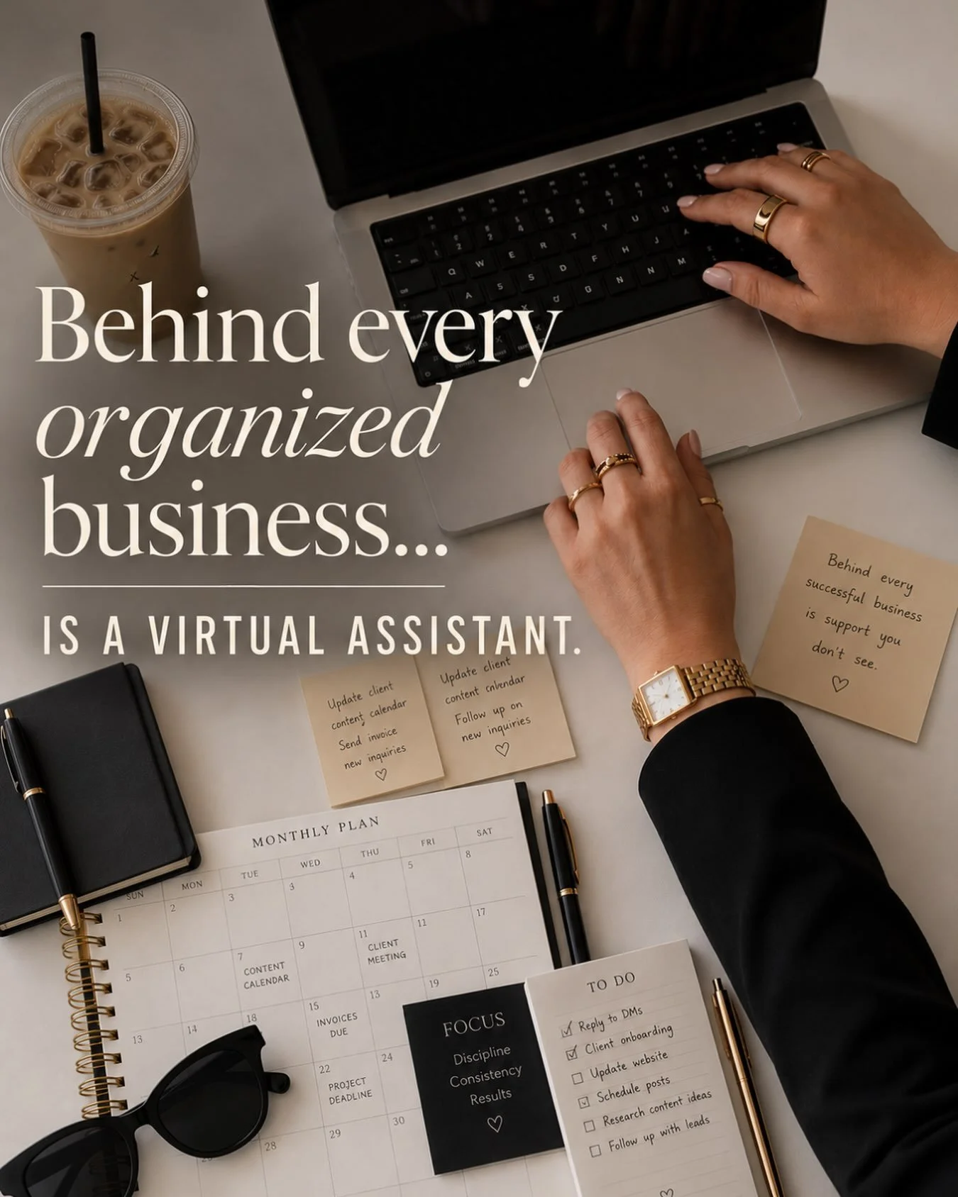 Everyone sees the polished Instagram feed, the quick email responses, the consistent content, and the smooth client experience.

What they don&rsquo;t see is the calendar that&rsquo;s color-coded, the follow-up reminders, the inbox organization, the 