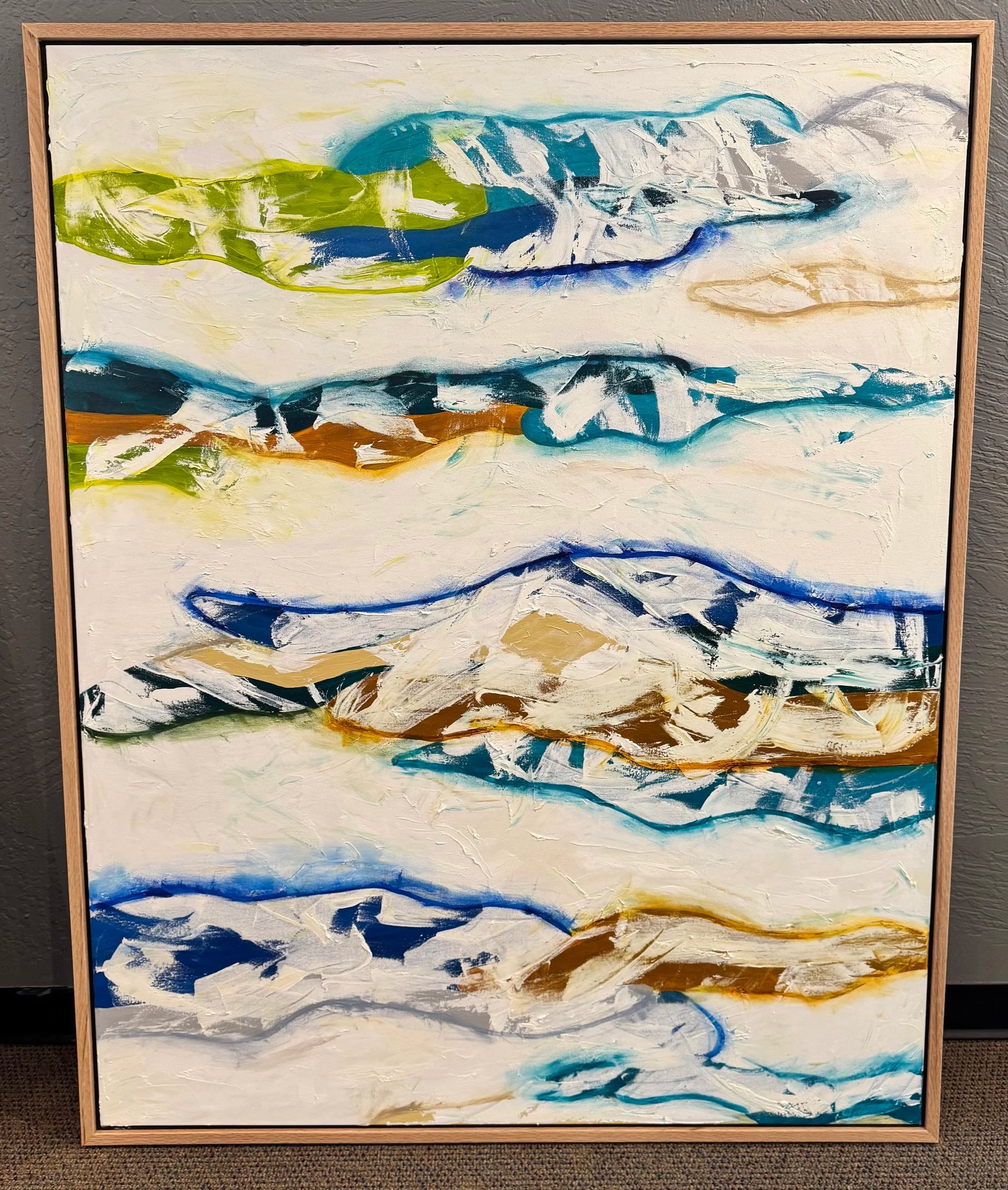 "Woven"  | Oil on canvas | 48" x 60" |  $1700 | On display at Nordic Spaces