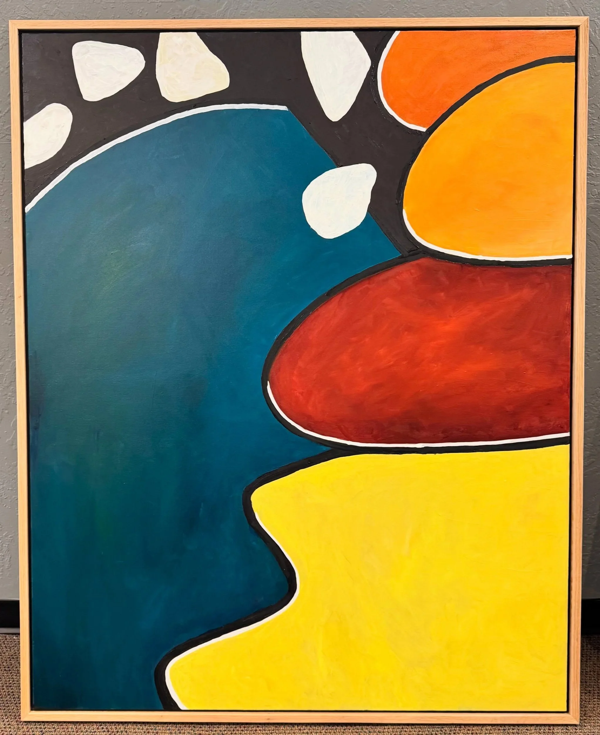 "Rockweed" |  oil on canvas |  48" x 60" | $1700 | On display at Nordic Spaces
