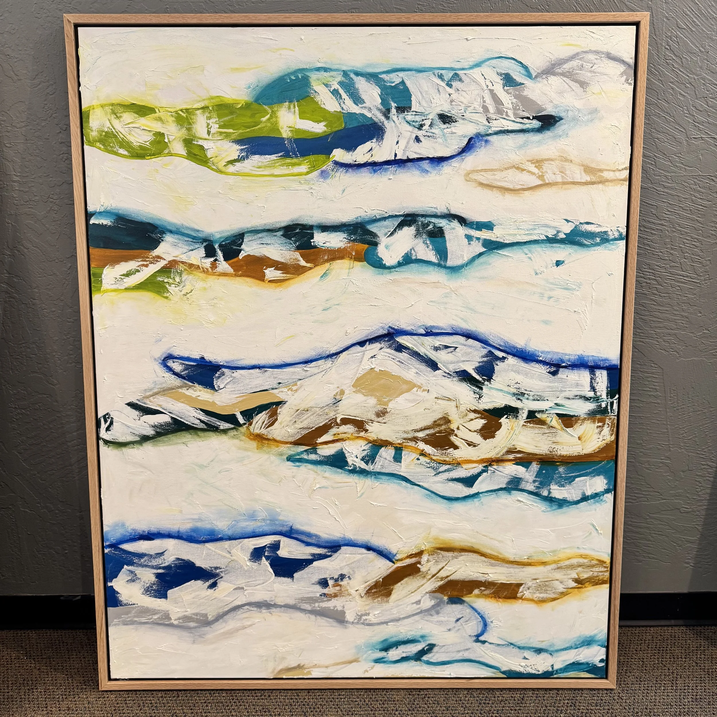 "Woven"  | Oil on canvas | 48" x 60" |  $1700 | On display at Nordic Spaces