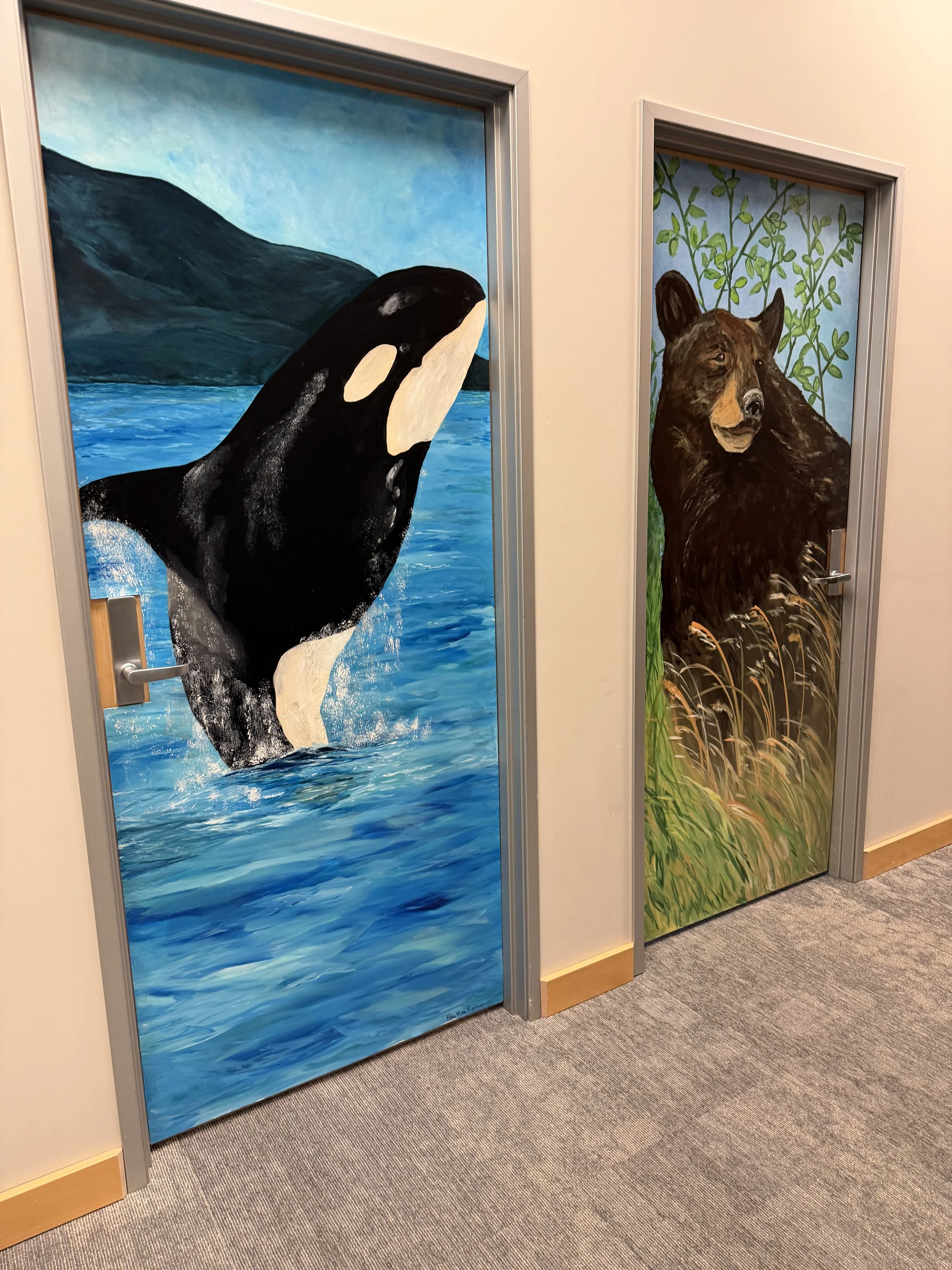 Orca and Bear doors - Alaska Hearing and Tinnitus Center