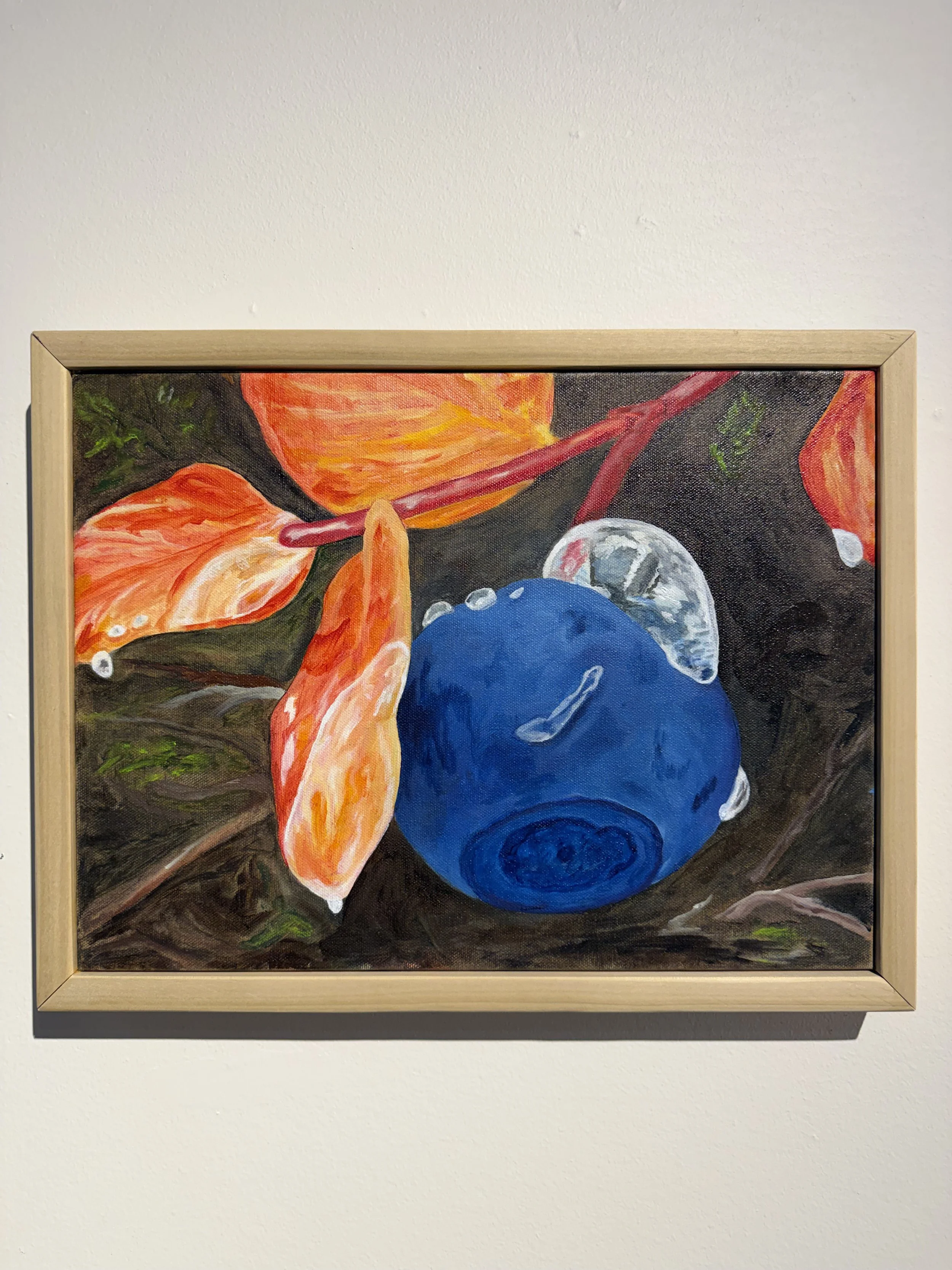 Autumn Blueberry Oil Painting