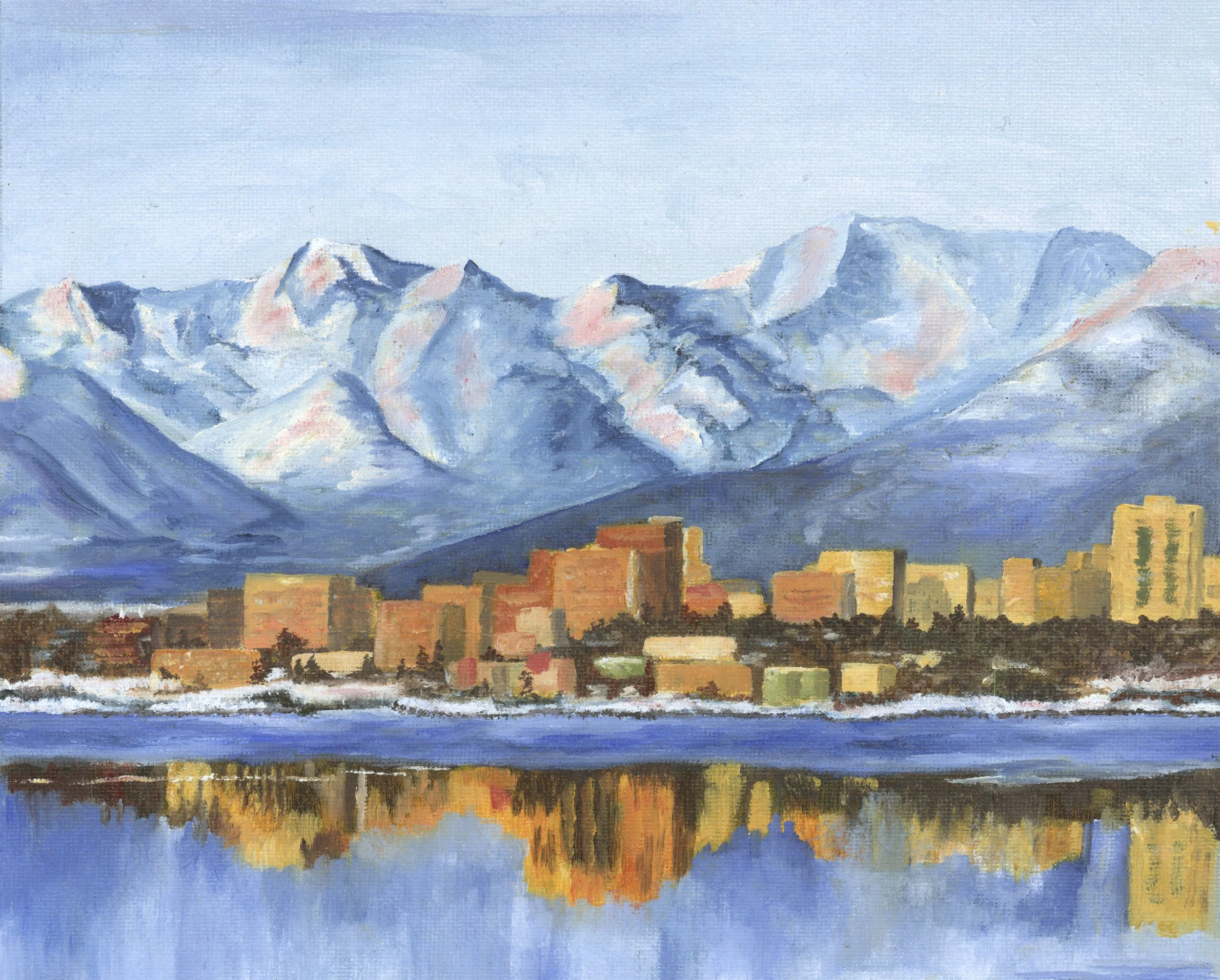 Anchorage Reflected - 5 x 7 Print Unframed