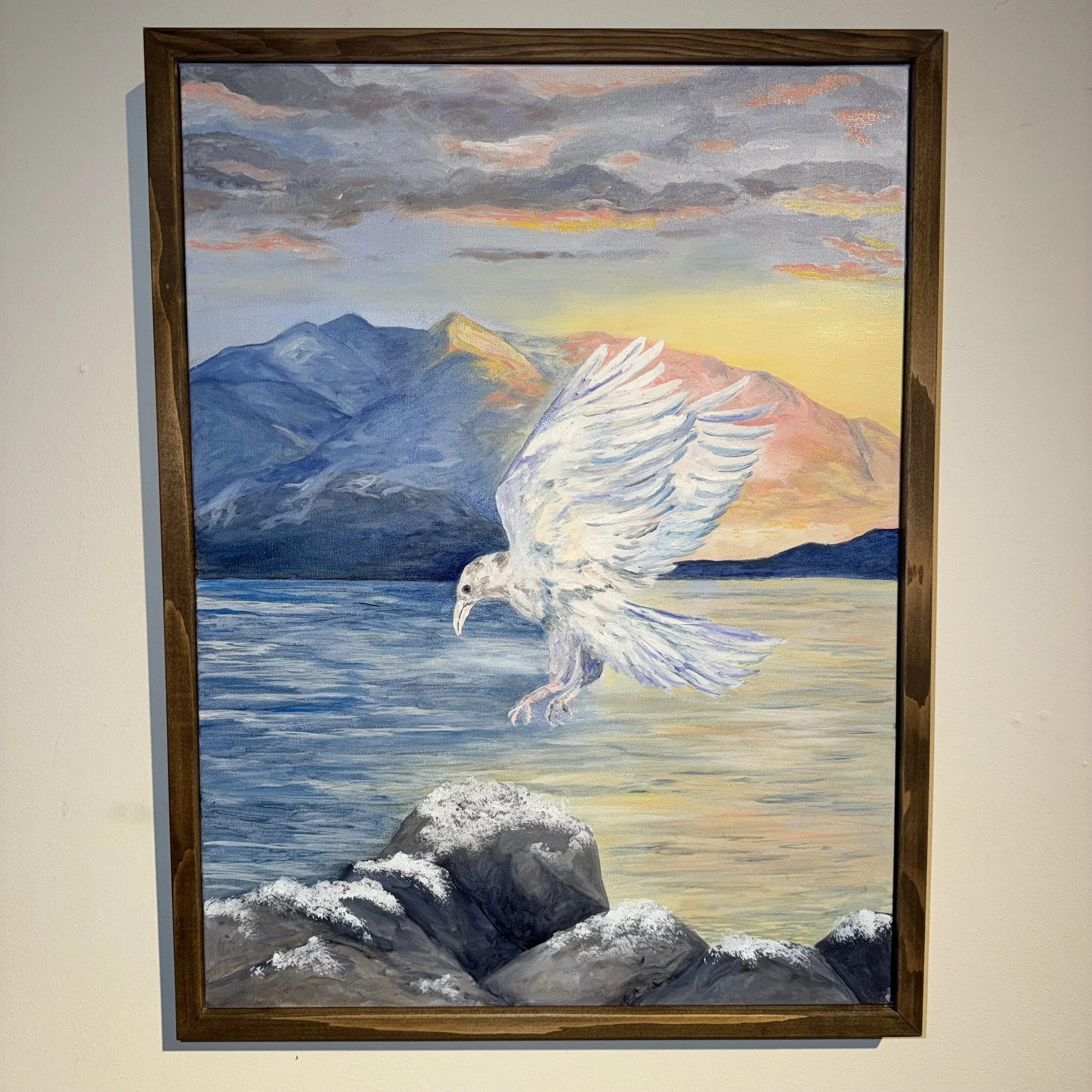 "White Raven" | oil on canvas | 18" x 24" | Private collection