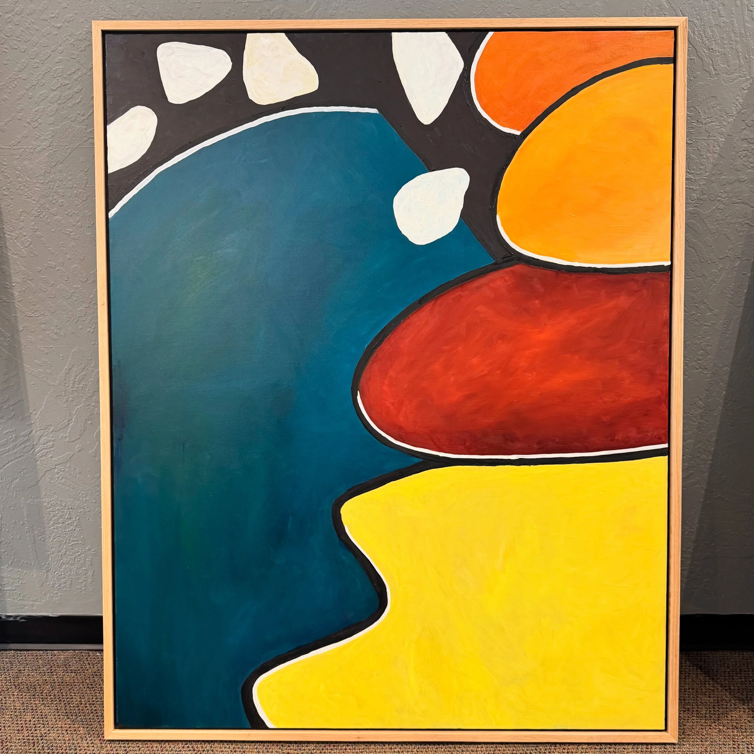 "Rockweed" |  oil on canvas |  48" x 60" | $1700 | On display at Nordic Spaces