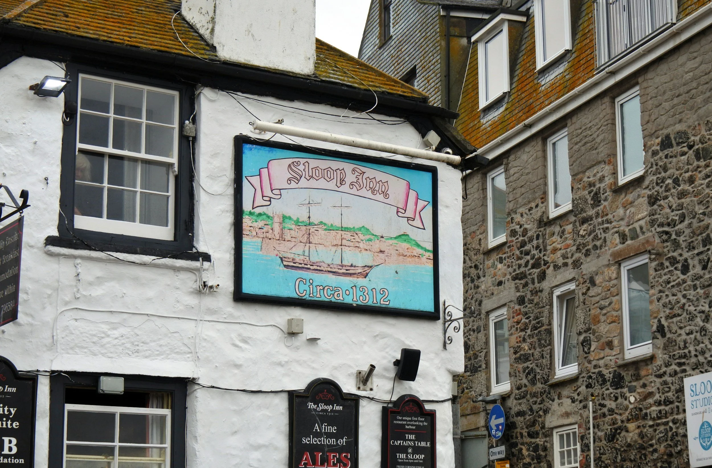 An image of the Sloop inn located in St Ives, Cornwall