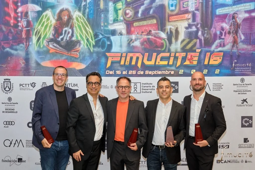 With the awarded composers at Musimagen awards and with the Festival's Director