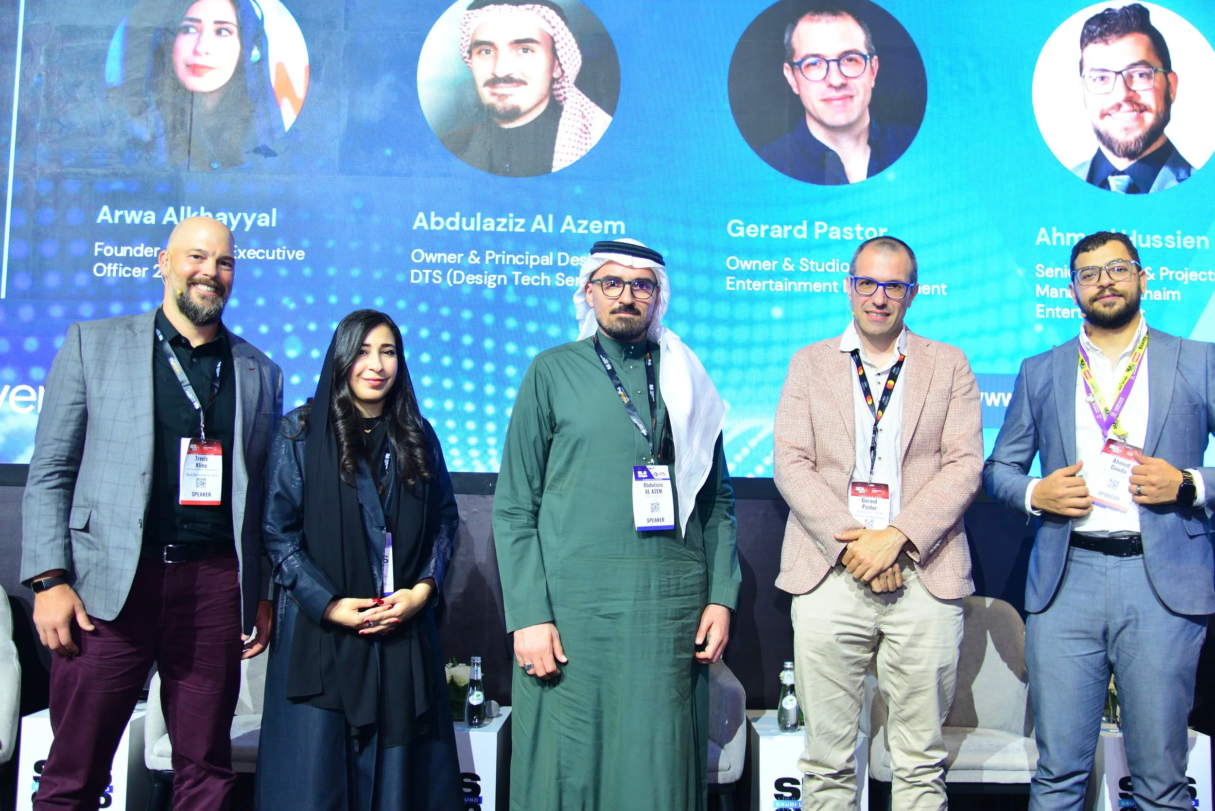 Speakers at the SEA Expo in Riyadh, with Gerard Pastor among them.
