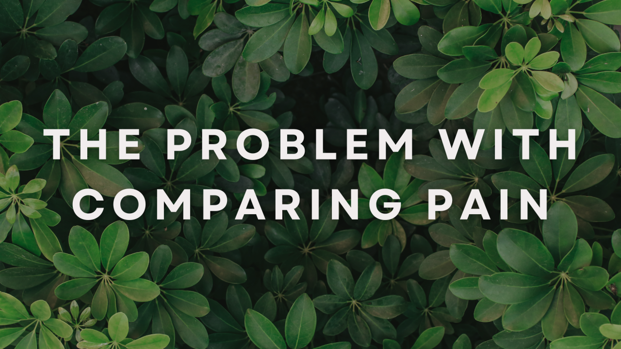 The problem with comparing pain mental health article