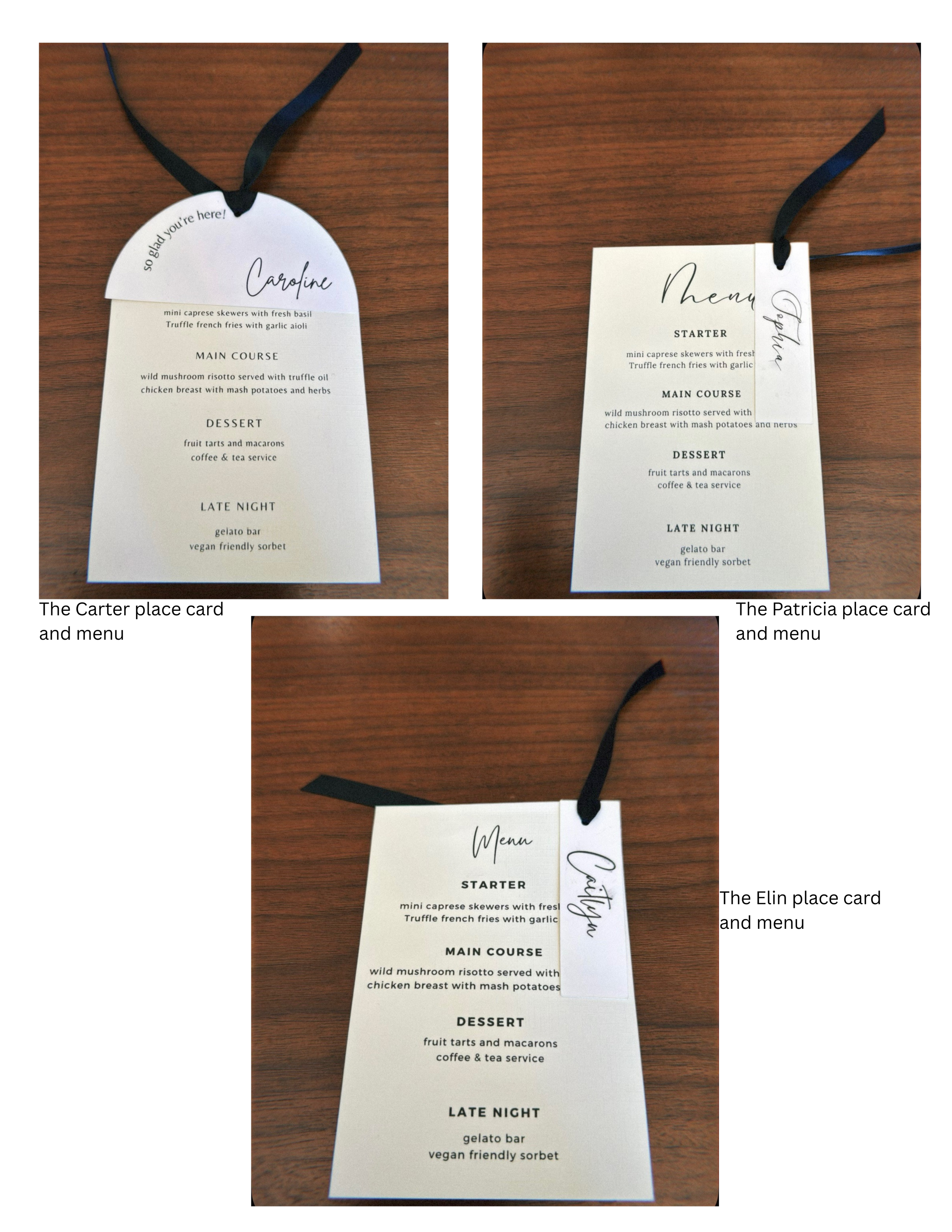 The Carter place card and menu.png