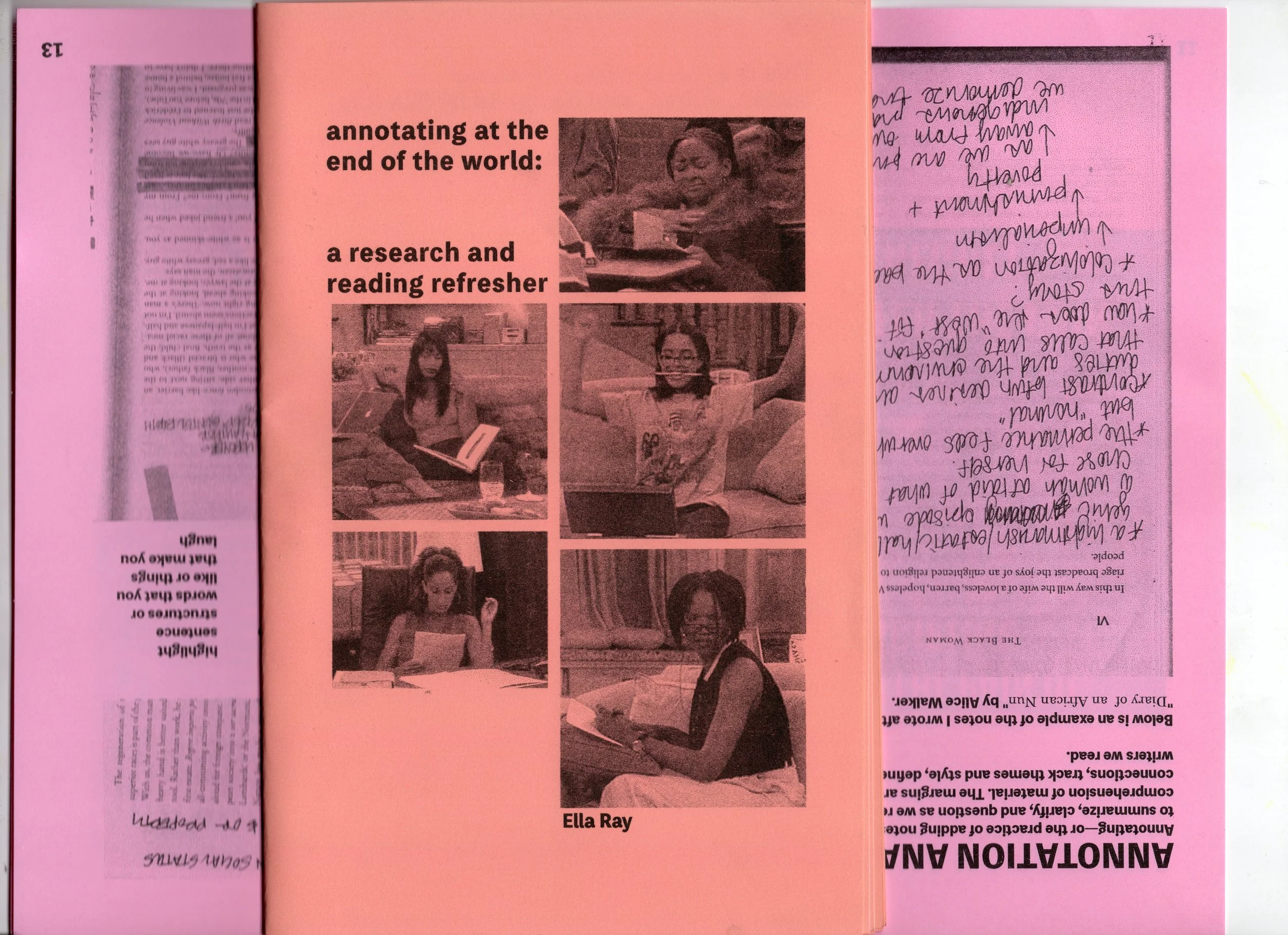 Annotating at the end of the world: a research and reading refresher