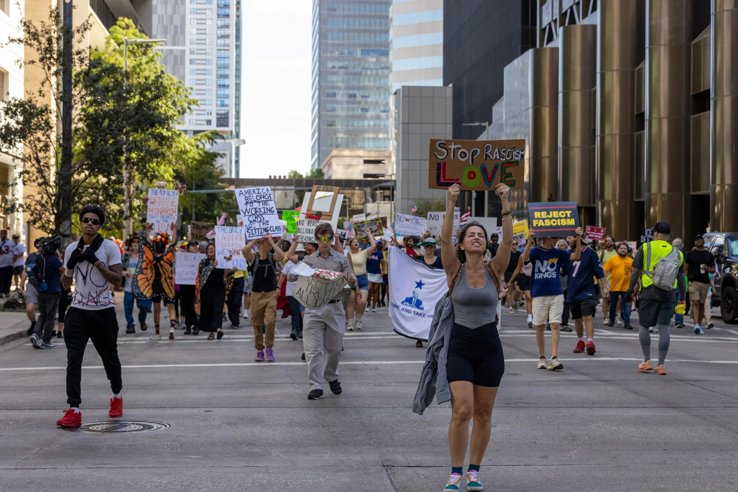‘No Kings Day’ brings thousands into the streets across Greater Houston