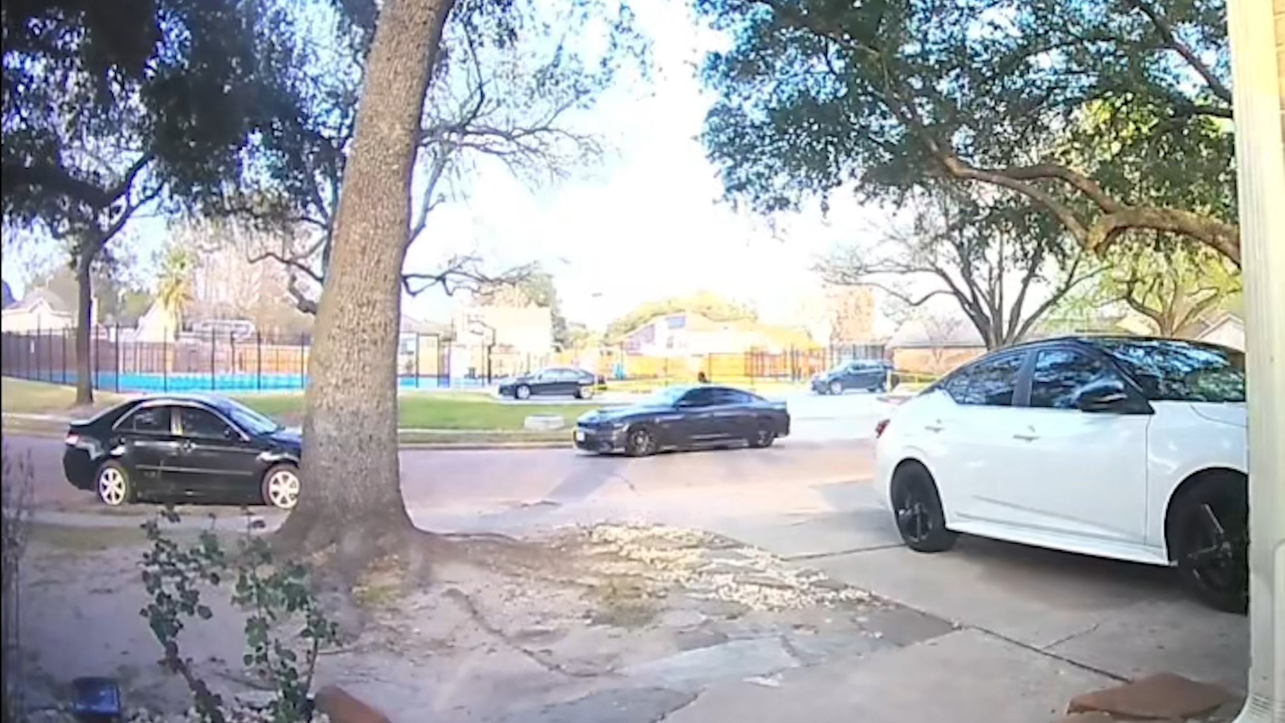 CAUGHT ON CAMERA - Three Men Shot After Gunfire Erupts at Residential Park in Harris County