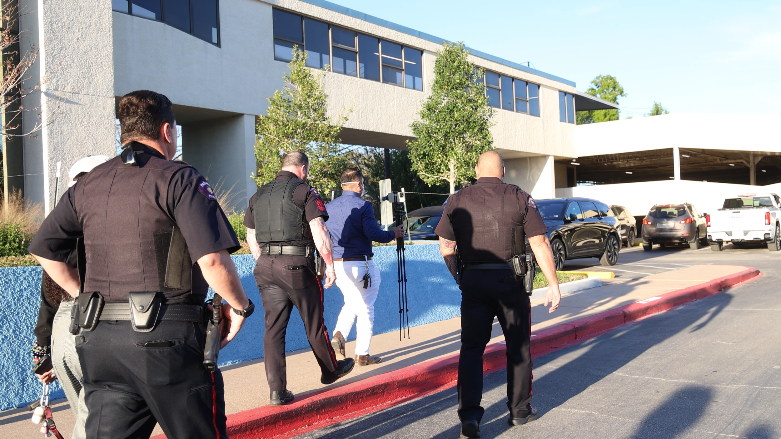 Dr Candice Matthews Confronts Eric Sanchez Outside Pasadena City Hall