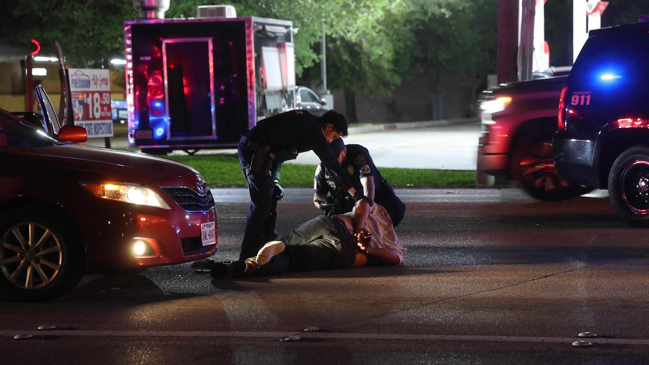 Humble PD, DPS Pursue Motorcycle on 1960