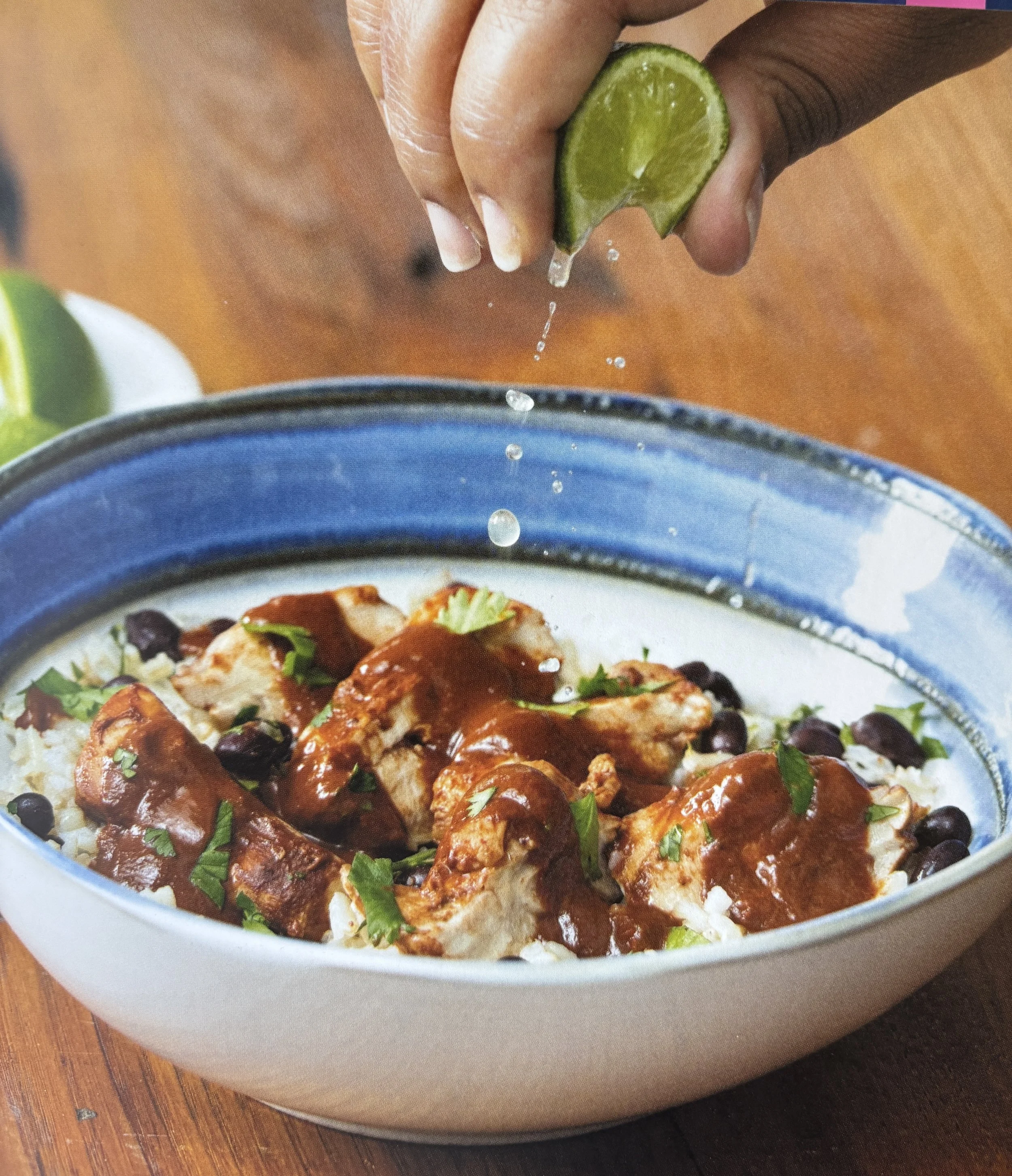 Gut Friendly Chicken Mole with Cilantro-Lime Rice & Beans