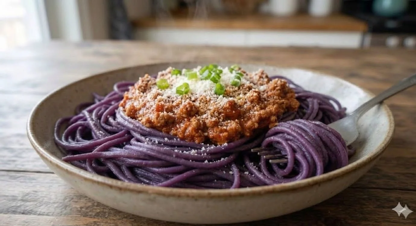 Vibrant Ube Bolognese