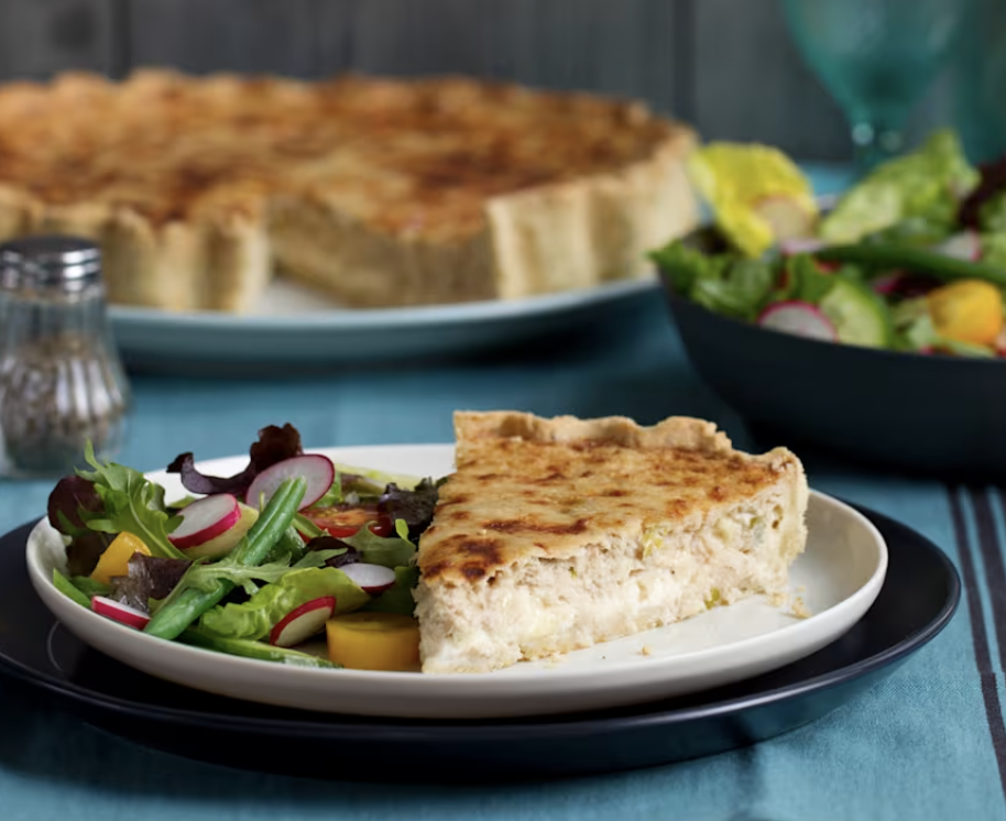Tuna and Spring Onion Quiche