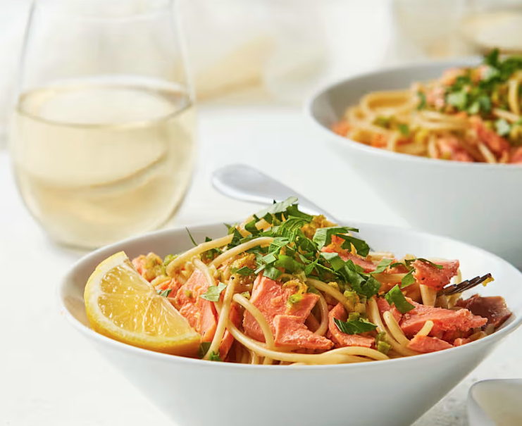 Smoked Salmon Lemon Pasta Salad