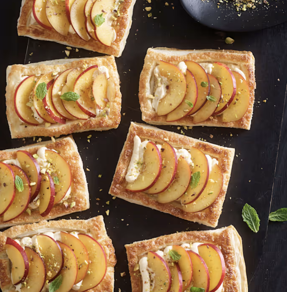 Nectarine and lemon mascarpone tarts.png