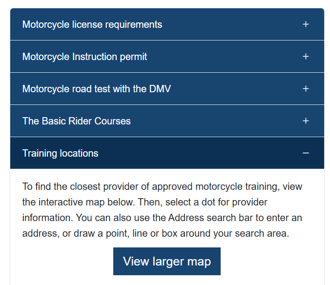 More WisDOT motorcycle info