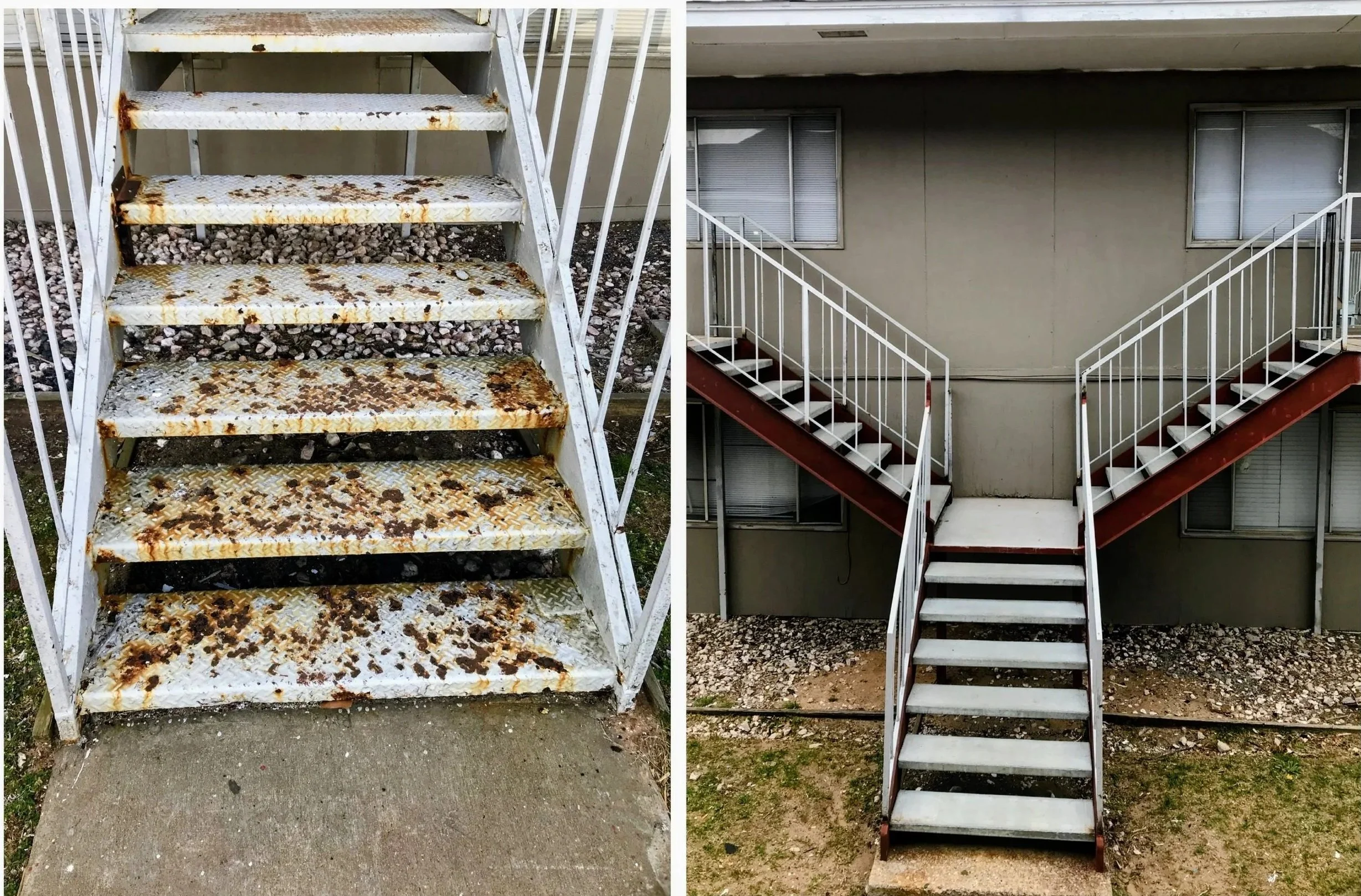Metal staircase