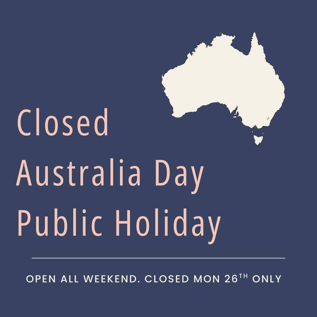 We&rsquo;ll be here all weekend ☕🎶
Closed Monday for the Australia Day public holiday.

Back to regular trading Tuesday.