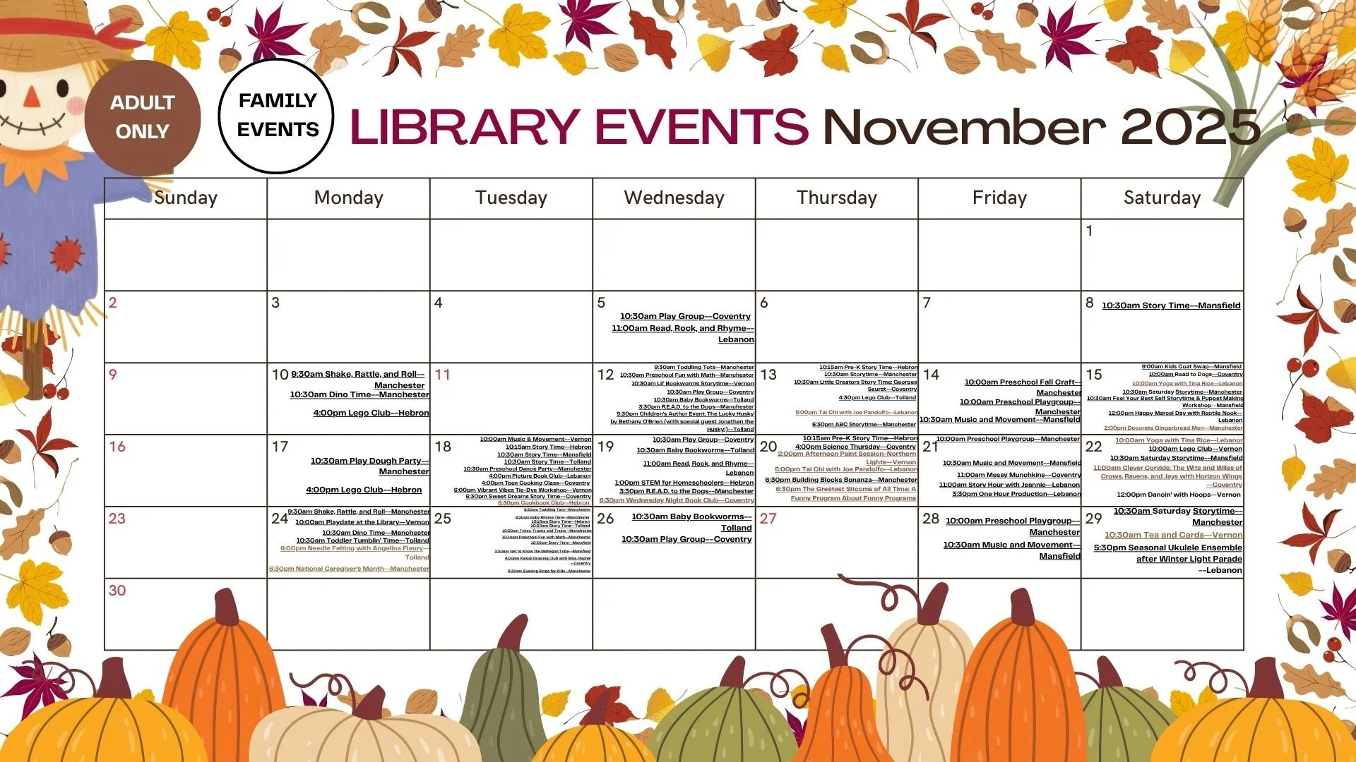 events, free family events, local library events, story time, lego club