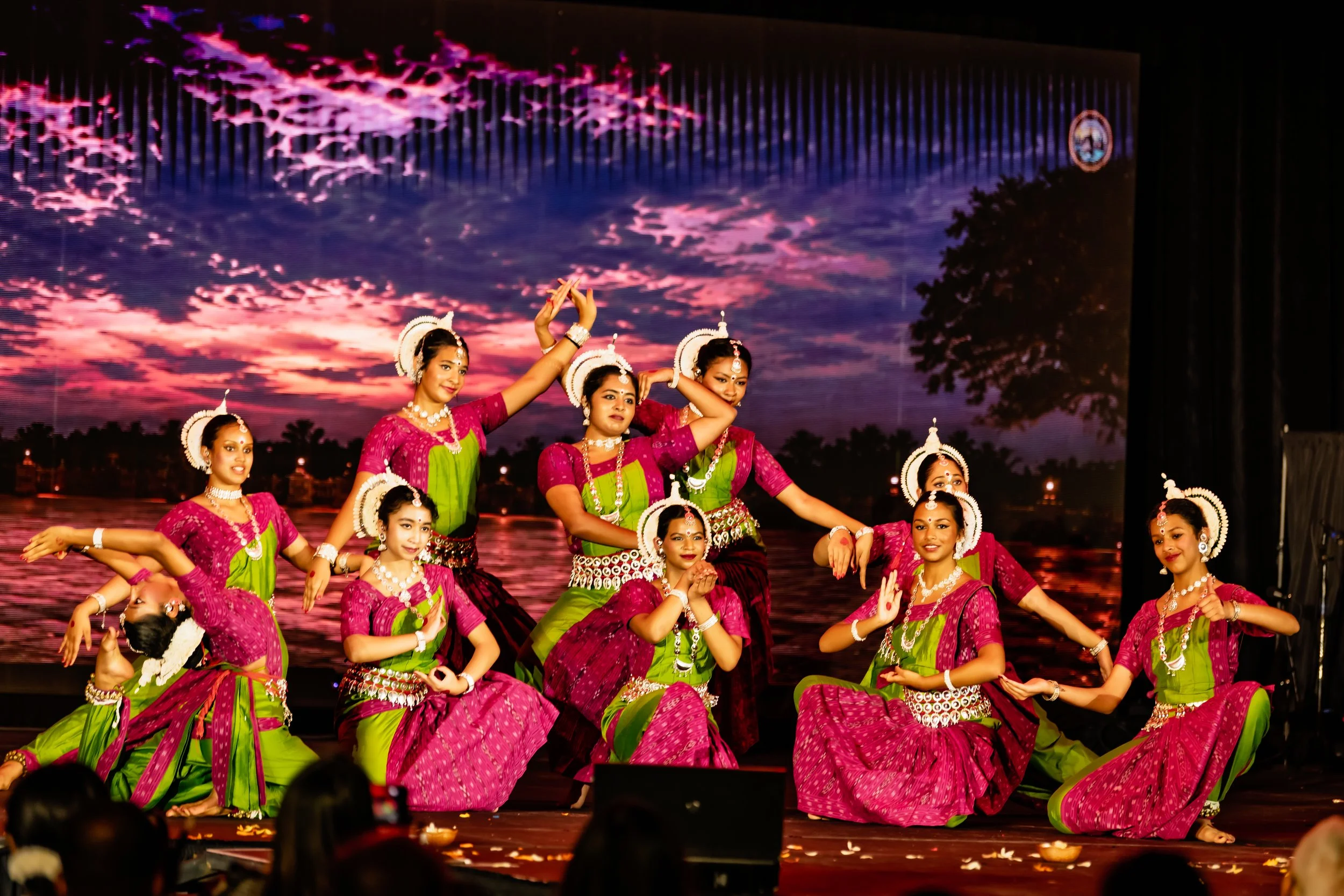 Nava Kriti's students performing at Taala Taranga (Odissi Fest) at the 57th Odisha Society of the Americas National Convention in Minneapolis, MN on July 3, 2026