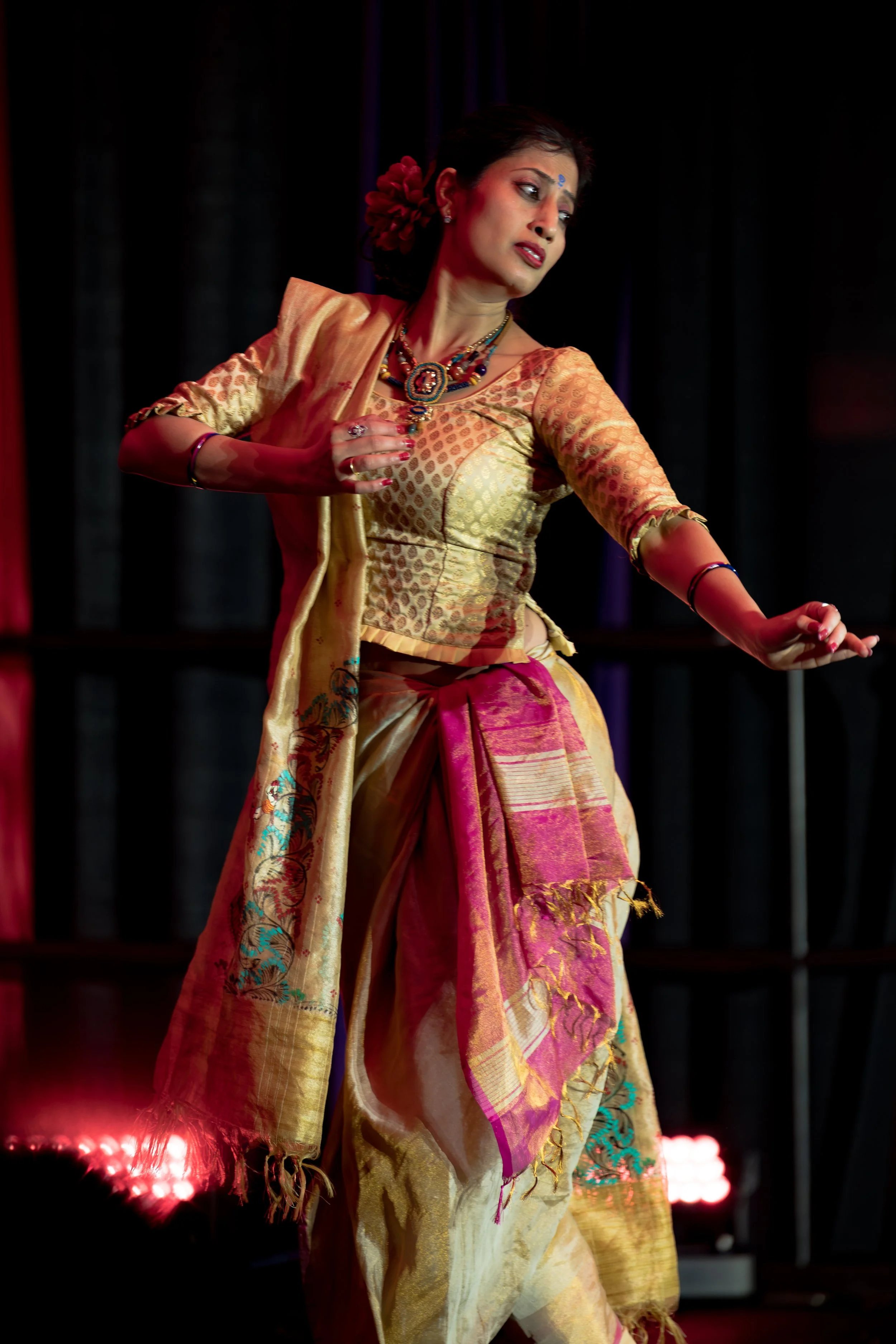 Arpita Ganguly performing in the Closing ceremony of the 57th Odisha Society of the Americas National Convention (OSA) in Minneapolis, MN on July 4, 2026