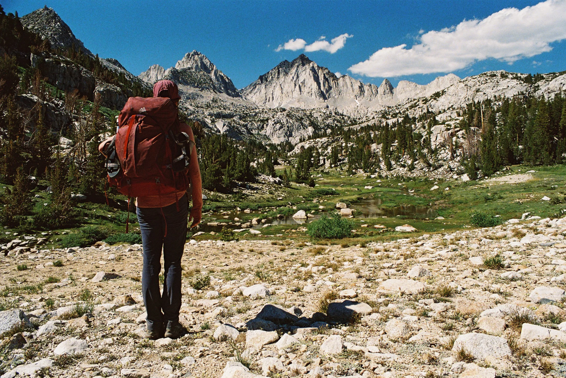 Mono Pass to Grinnell Lake and Pioneer Basin